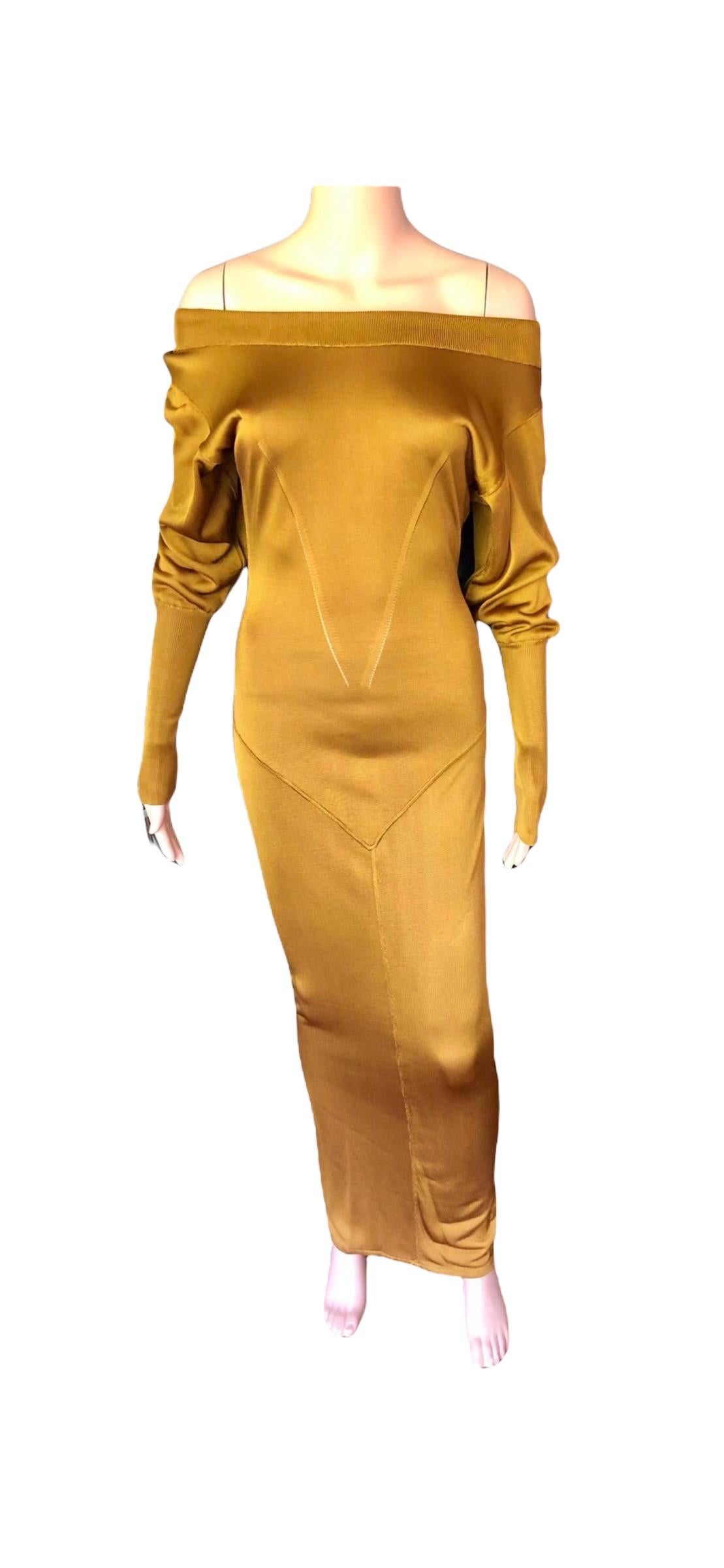 Azzedine Alaïa c. 1990's Vintage Semi-Sheer Gown Maxi Dress For Sale 6