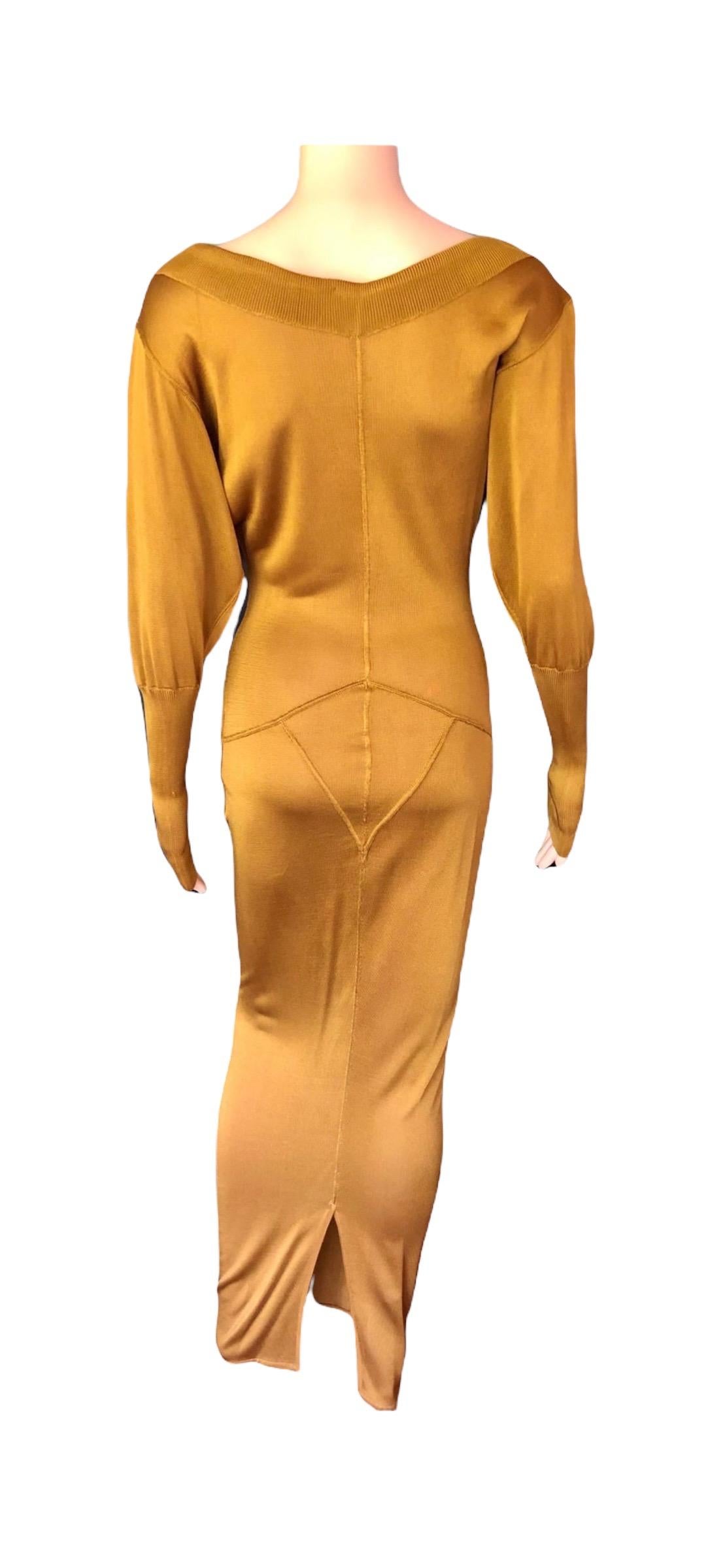 Azzedine Alaïa c. 1990's Vintage Semi-Sheer Gown Maxi Dress For Sale 5