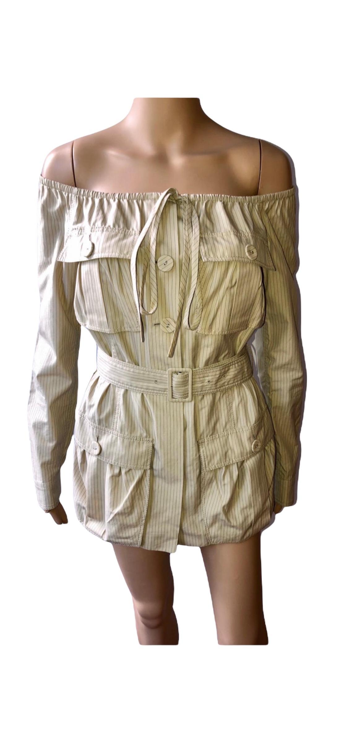 schulterfreies Tunika-Blazerkleid von Jean Paul Gaultier Resort 2011 im Angebot 2