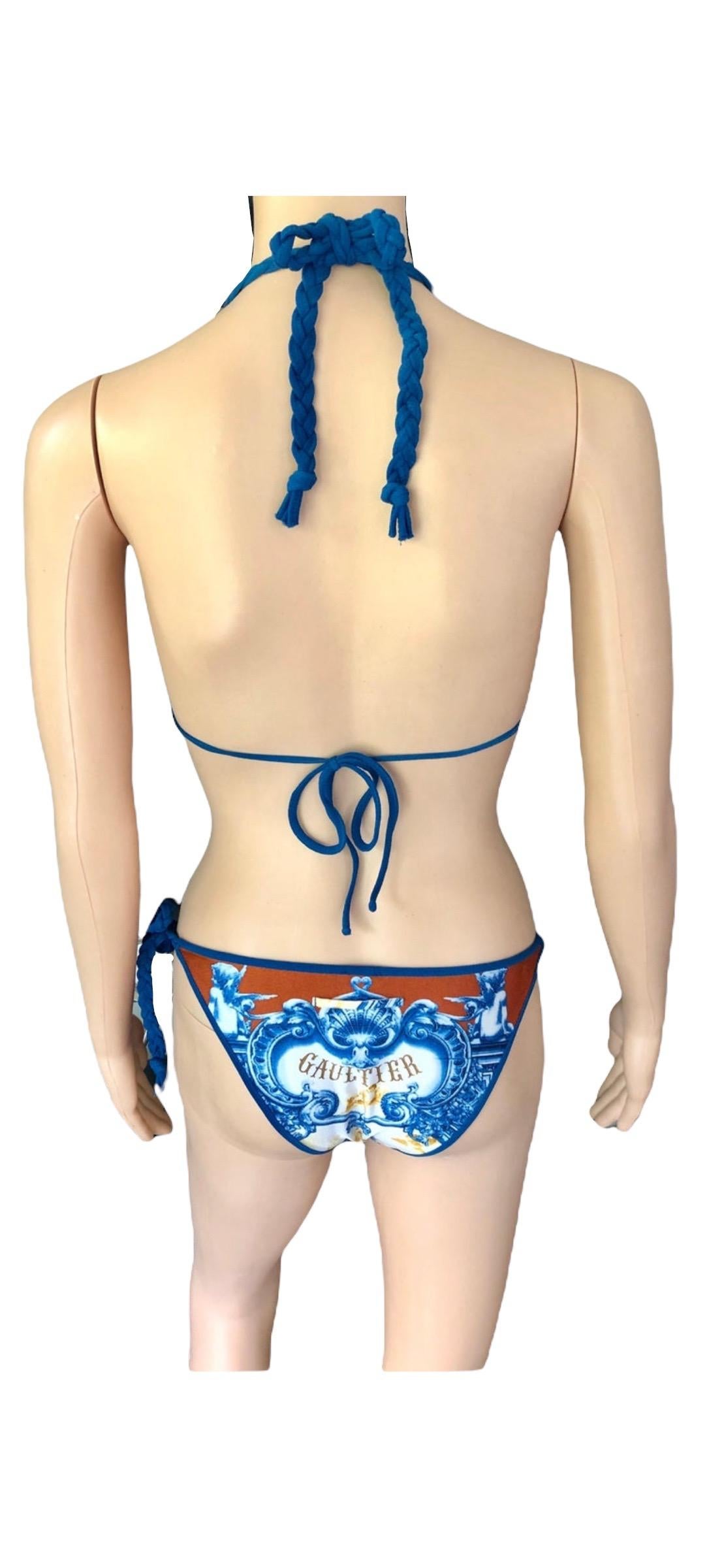 Jean Paul Gaultier Soleil Vintage Logo Bikini Swimwear Swimsuit 1