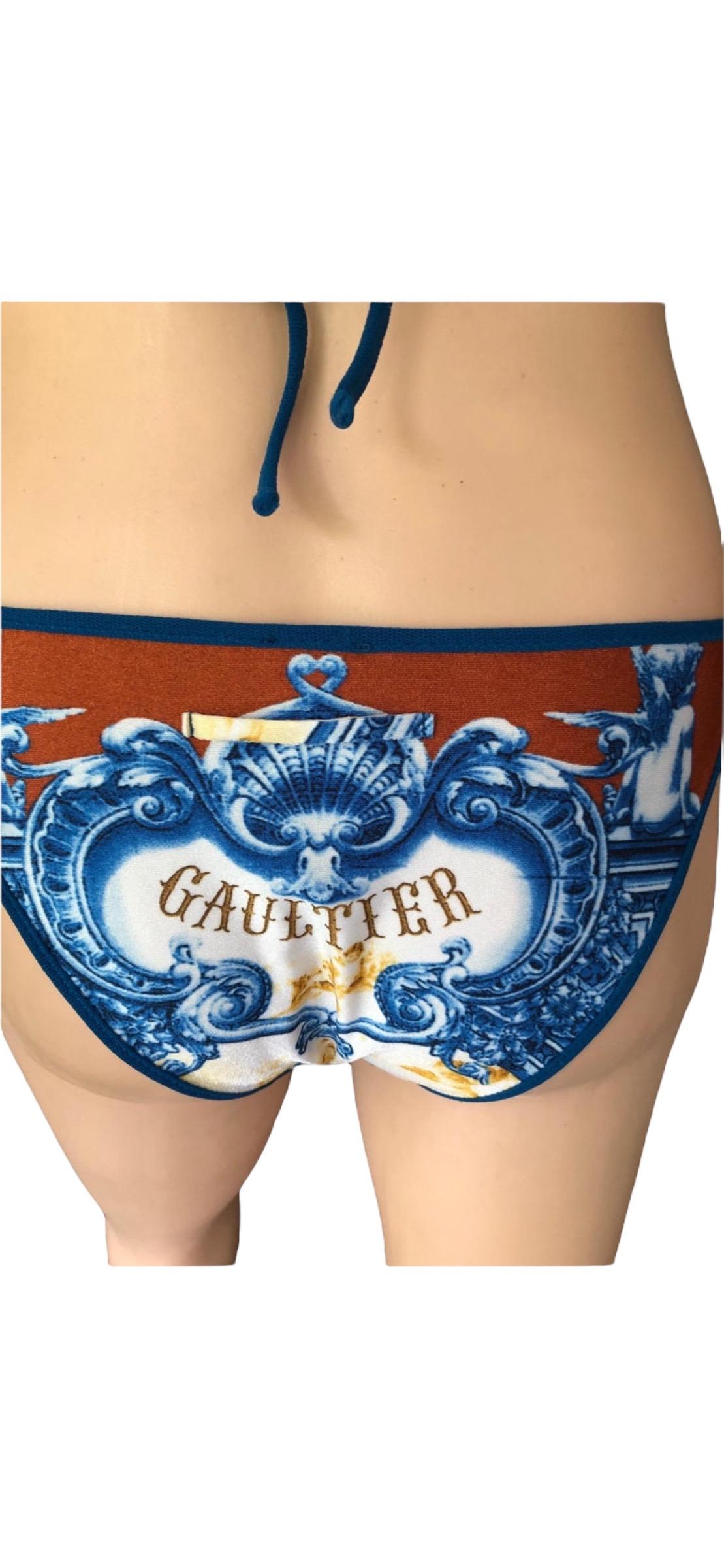 Jean Paul Gaultier Soleil Vintage Logo Bikini Swimwear Swimsuit 3