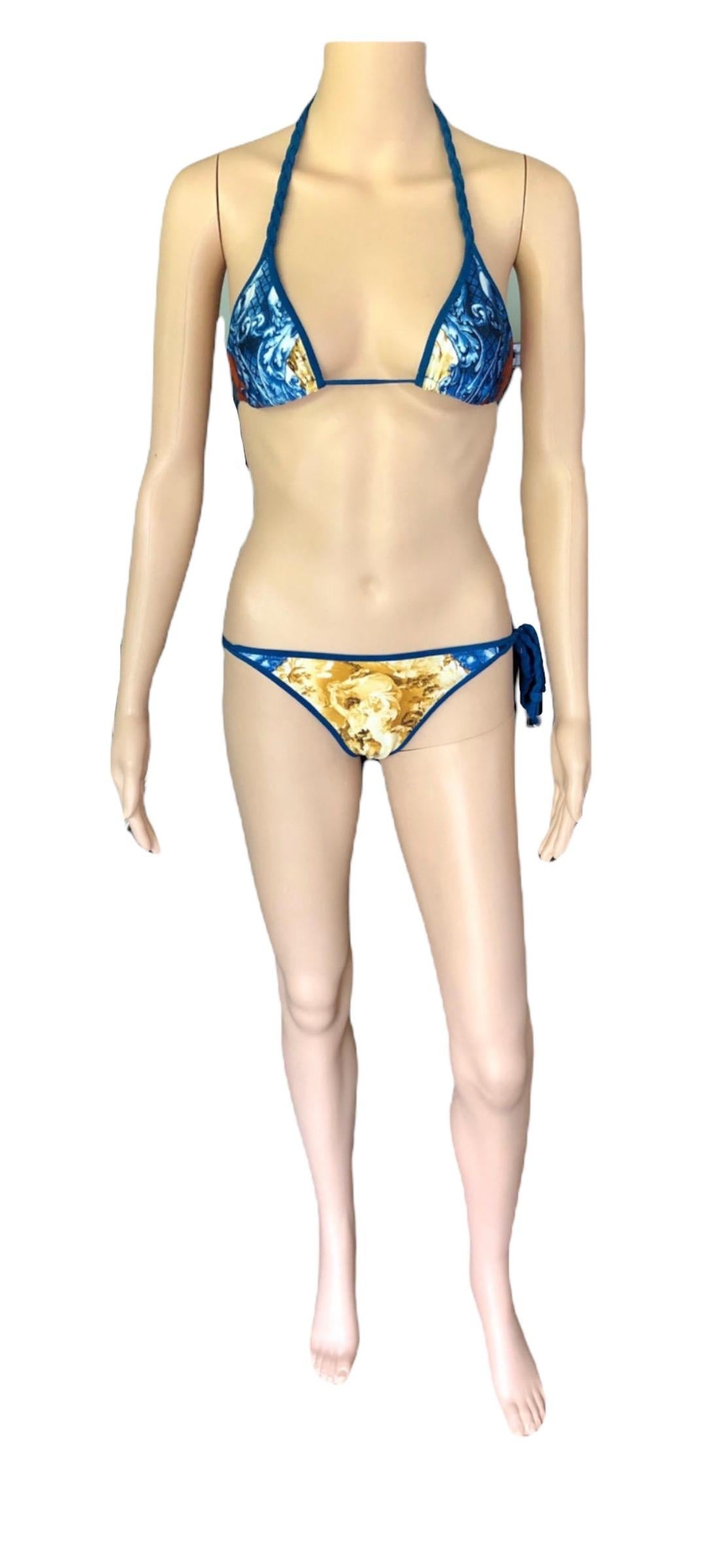 Jean Paul Gaultier Soleil Vintage Logo Bikini Swimwear Swimsuit 5
