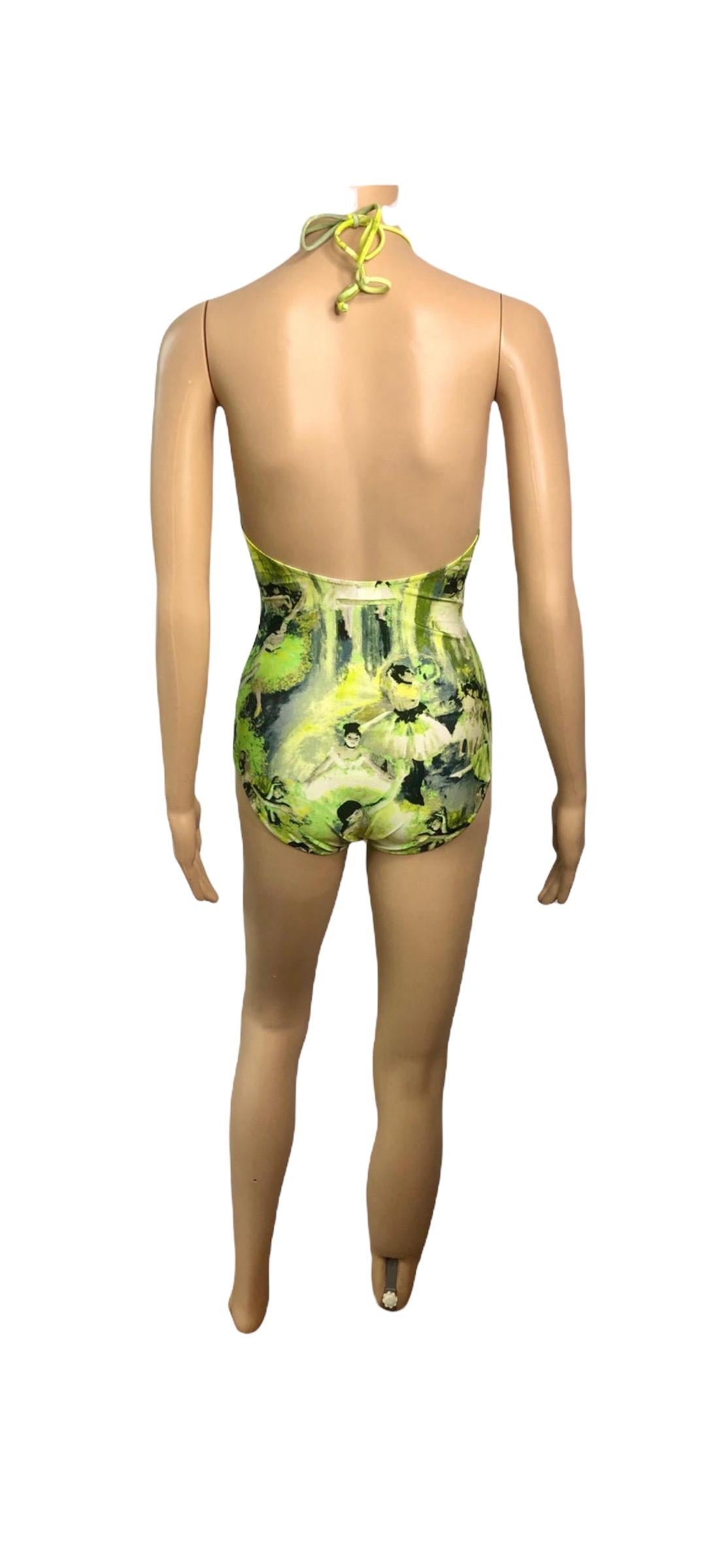 Jean Paul Gaultier Soleil S/S 2004 Degas Ballet Bodysuit Swimwear Swimsuit For Sale 3