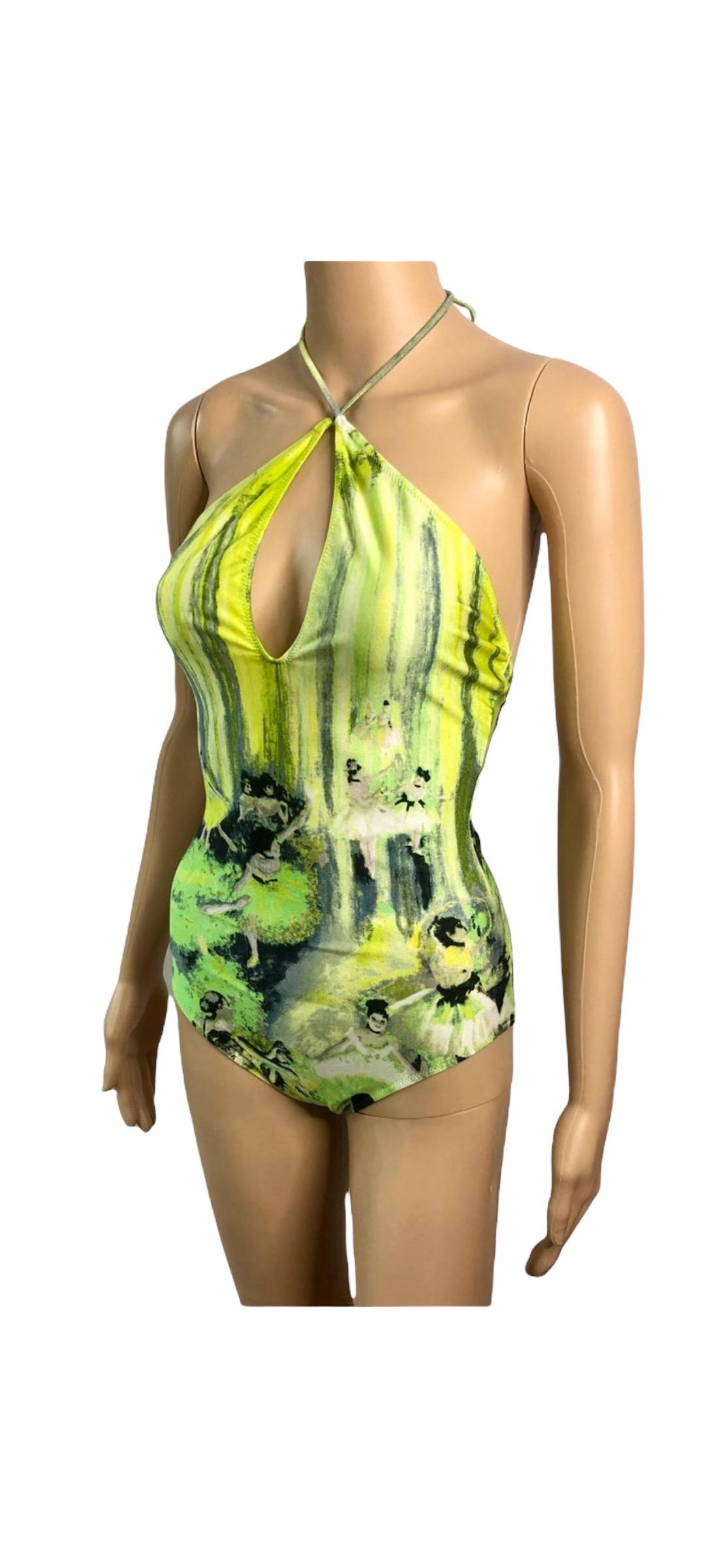 Jean Paul Gaultier Soleil S/S 2004 Degas Ballet Bodysuit Swimwear Swimsuit For Sale 2