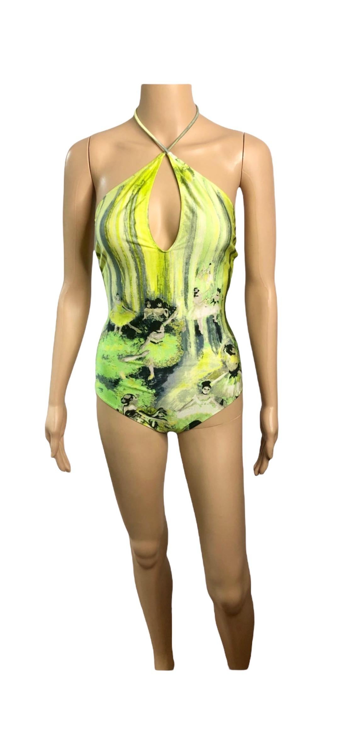 Jean Paul Gaultier Soleil S/S 2004 Degas Ballet Bodysuit Swimwear Swimsuit For Sale 5