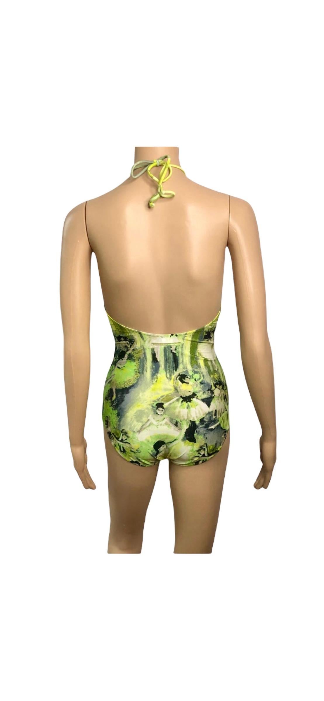 Jean Paul Gaultier Soleil S/S 2004 Degas Ballet Bodysuit Swimwear Swimsuit For Sale 8