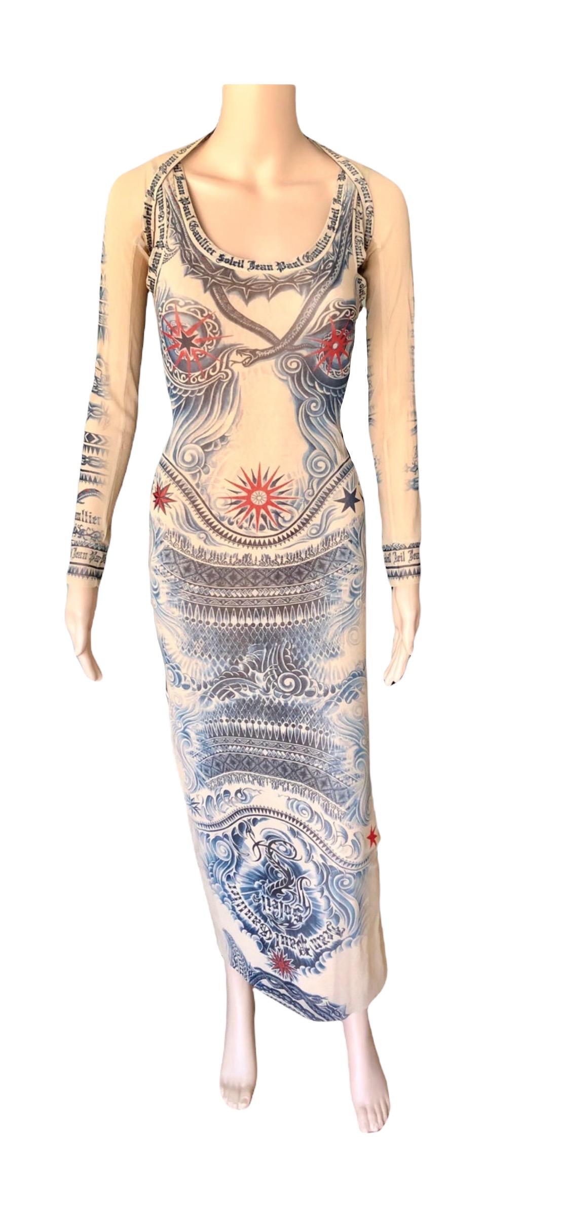 jean paul gaultier tattoo dress
