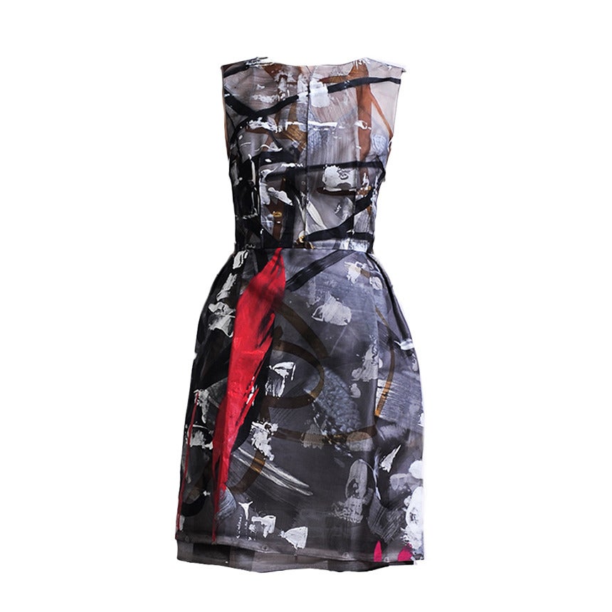 DOLCE & GABBANA Hand painted dress - Limited edition 101/150 For Sale