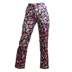 DRIES VAN NOTEN Flower Power 7/8 Trousers