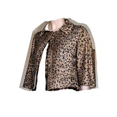 Ruffian AW 2009 extravagant , embroidered evening jacket, leopard style, size 6