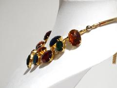 Emilio Pucci Gem Collar Necklace, 1980s