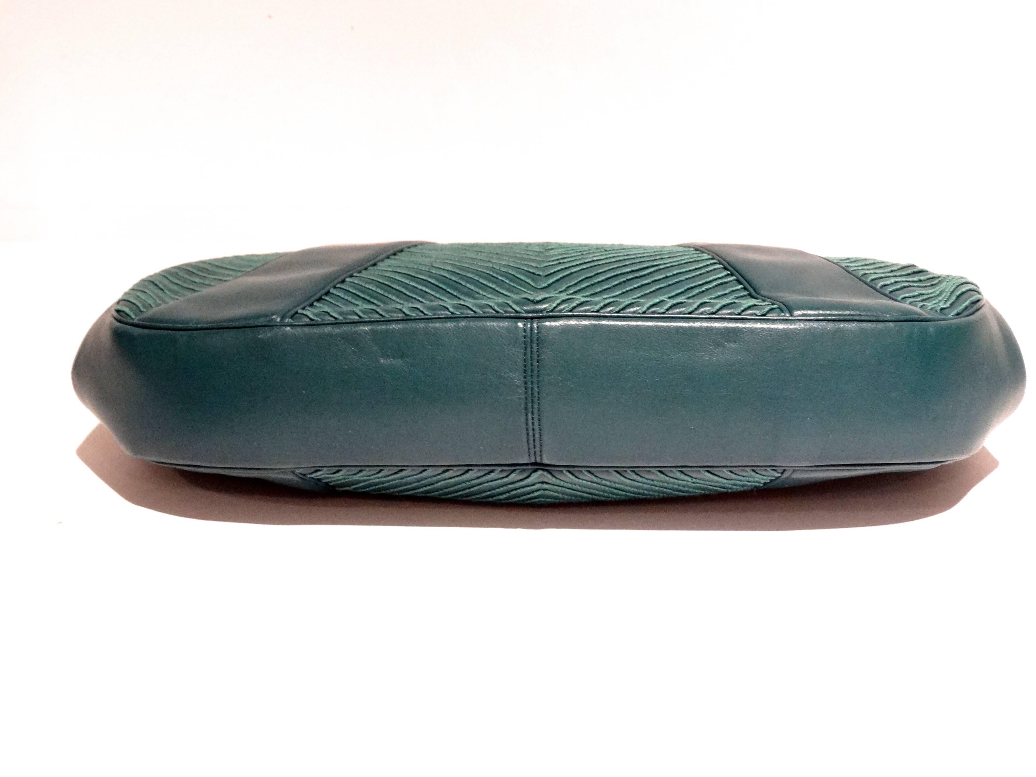 1980s Judith Lieber Emerald Green Handbag 2