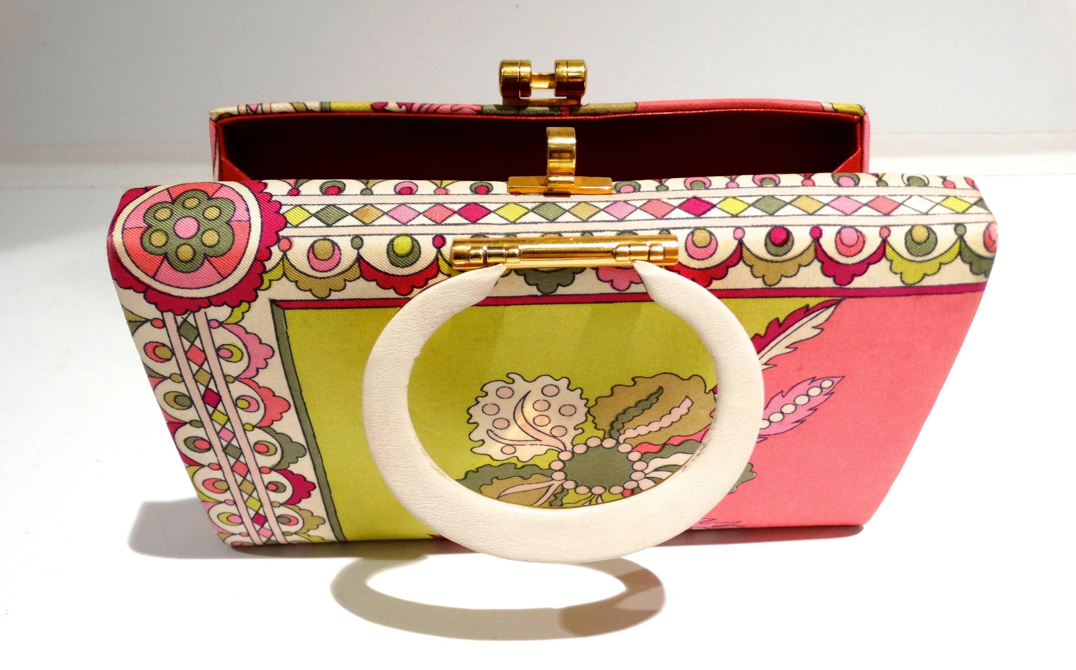 1960s Emilio Pucci Box Handbag In Good Condition In Scottsdale, AZ