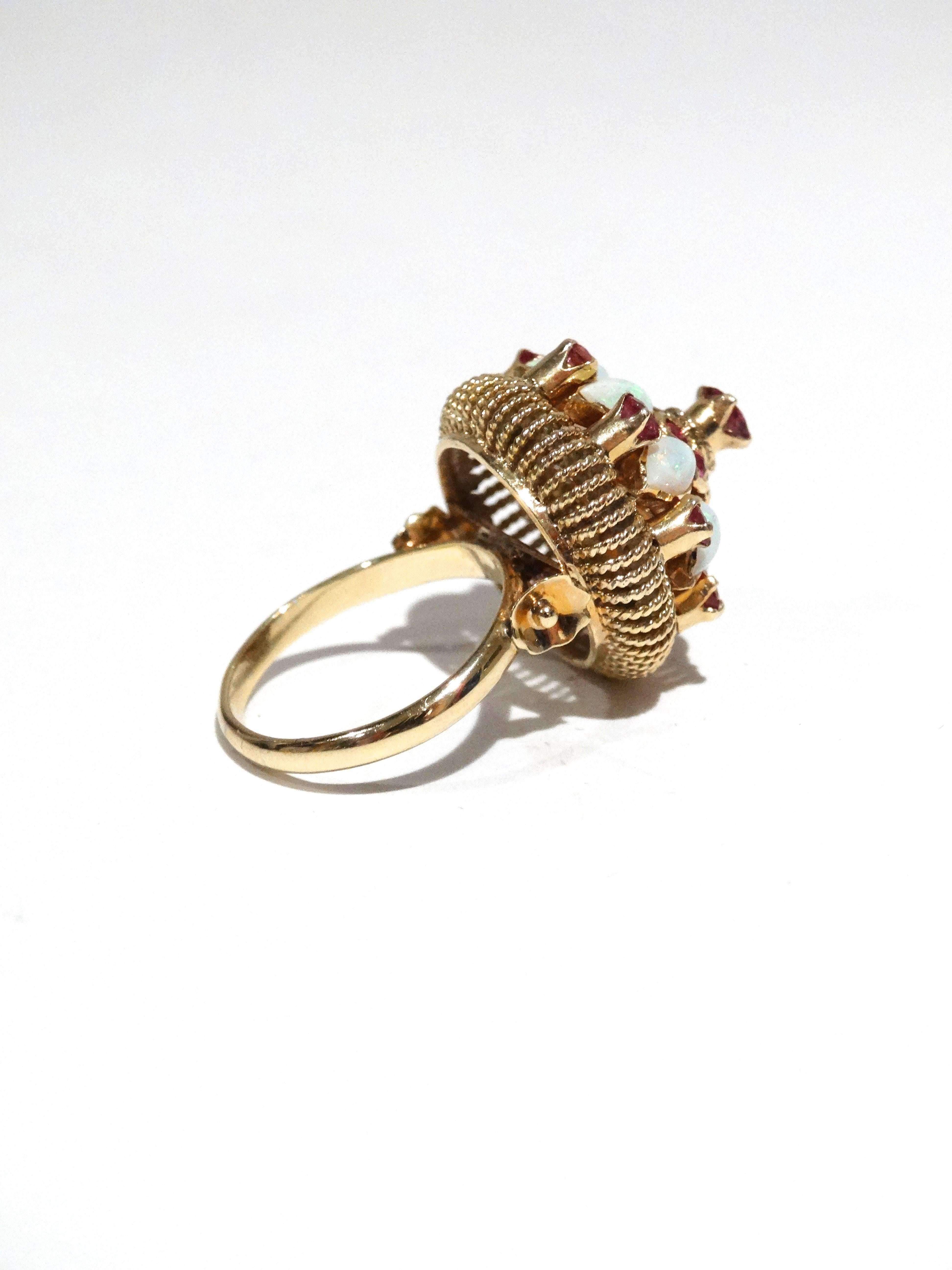 1970s Harem Princess Cocktail Ring In Excellent Condition In Scottsdale, AZ