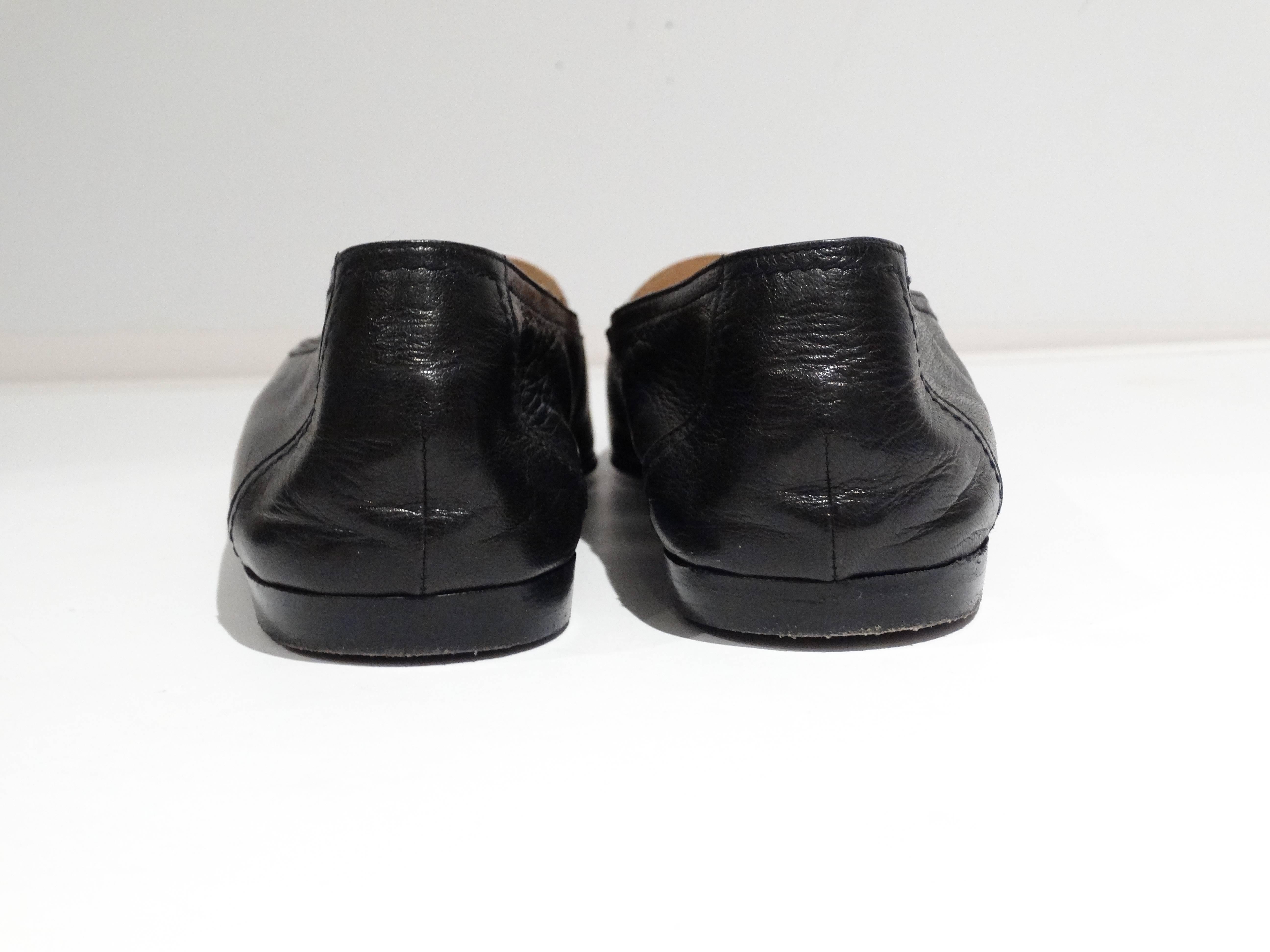 Black 1984 Chanel Two-Tone Loafer 