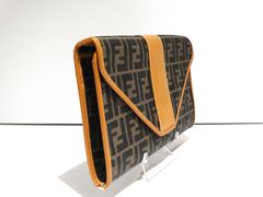 1980s Fendi Monogram Envelope Clutch