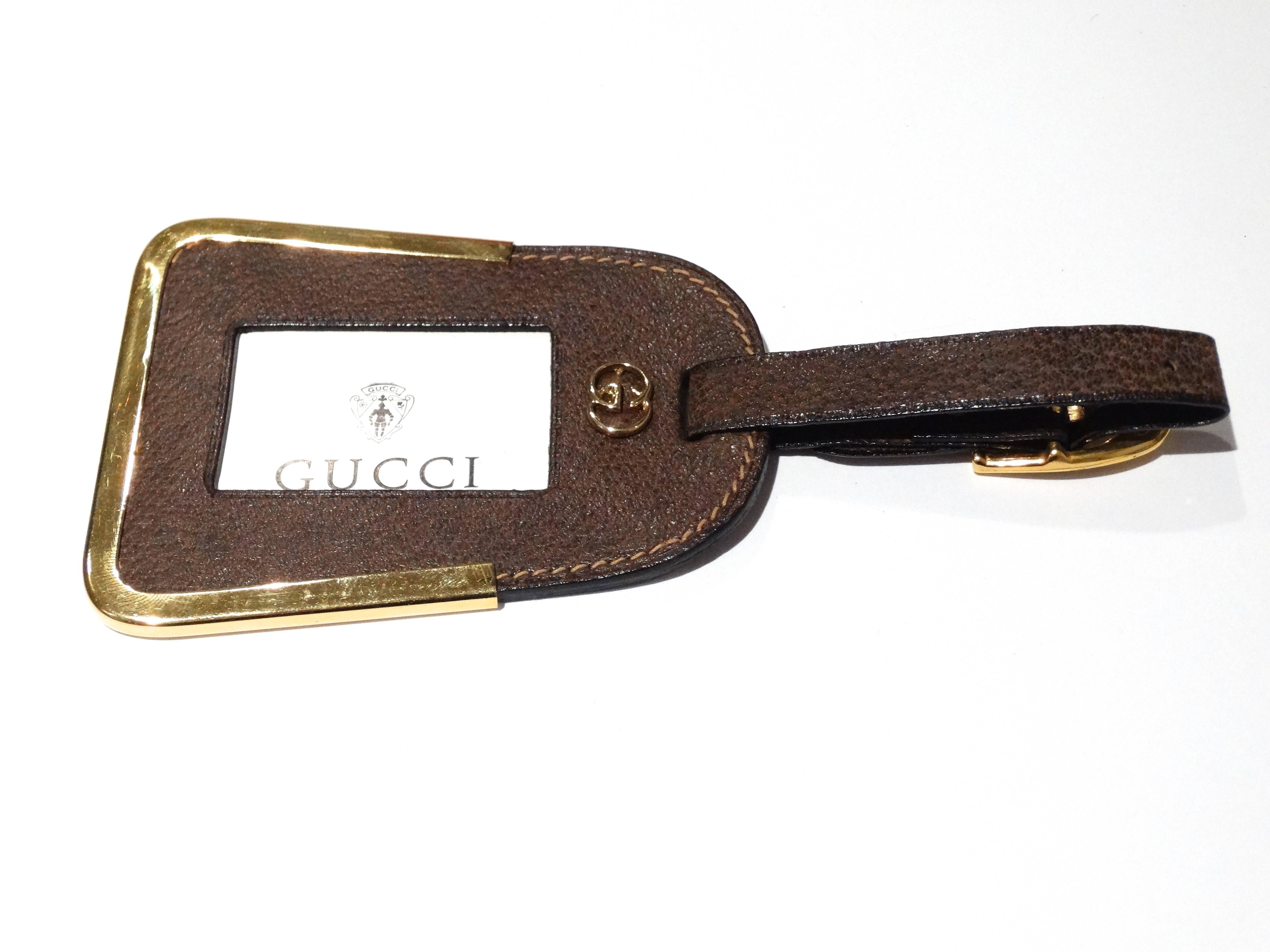gucci leather tag