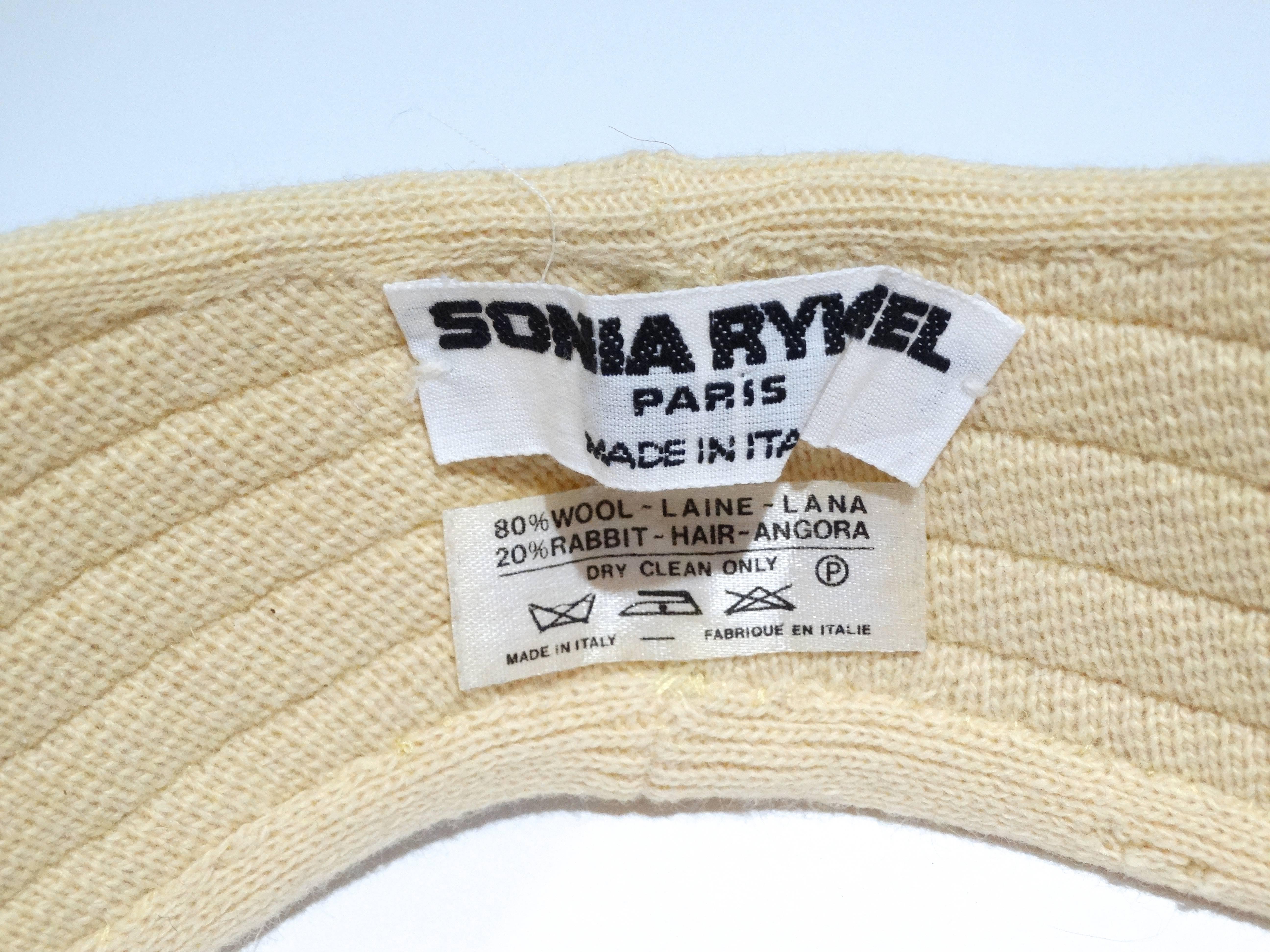 Women's Rare 1970s Sonia Rykiel Knit Hat  For Sale