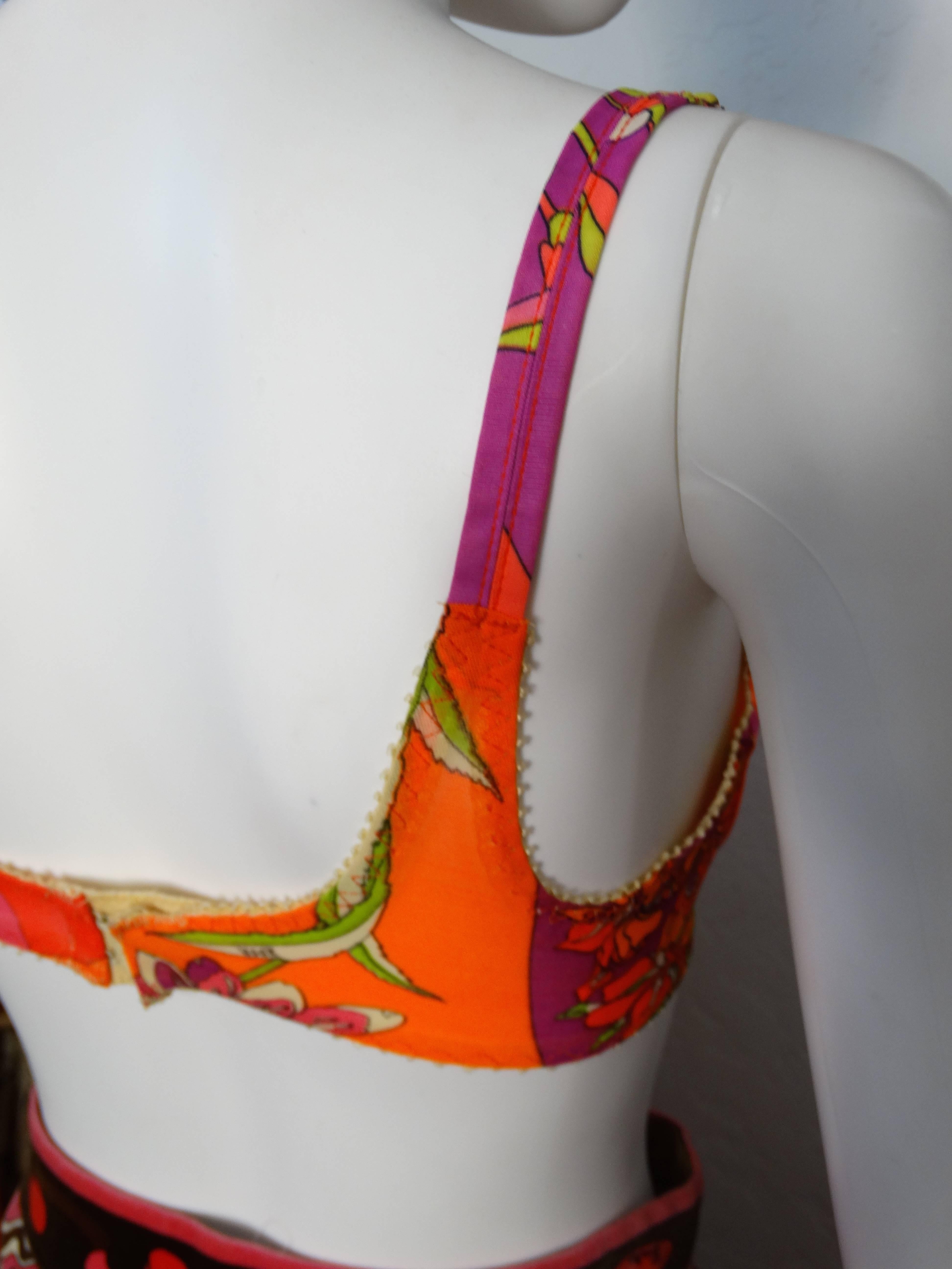 1960s Emilio Pucci Neon Soft Bra for Formfit Rogers In Good Condition In Scottsdale, AZ