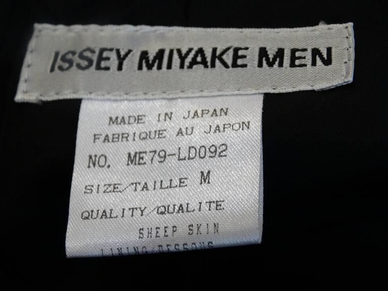 Rare 1992 Issey Miyake Hand painted Leather Jacket at 1stDibs