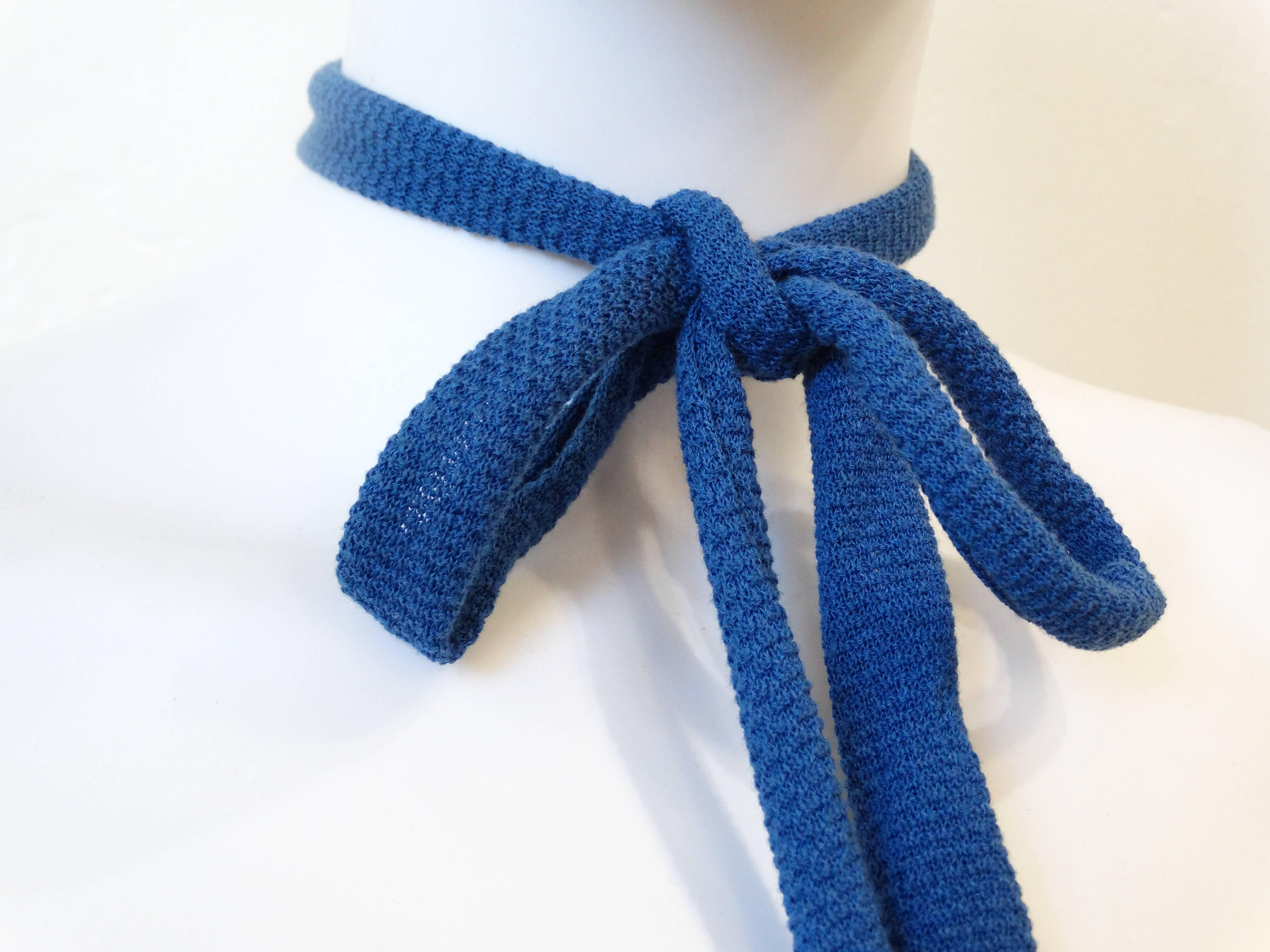 Schön und flippig ist diese LANVIN Seiden Pique Stitch Western Bow Krawatte  ist das perfekte Accessoire. Neu mit Tags in der perfekten Farbton von blau MADE IN FRANCE Lanvin Etikett angebracht.

