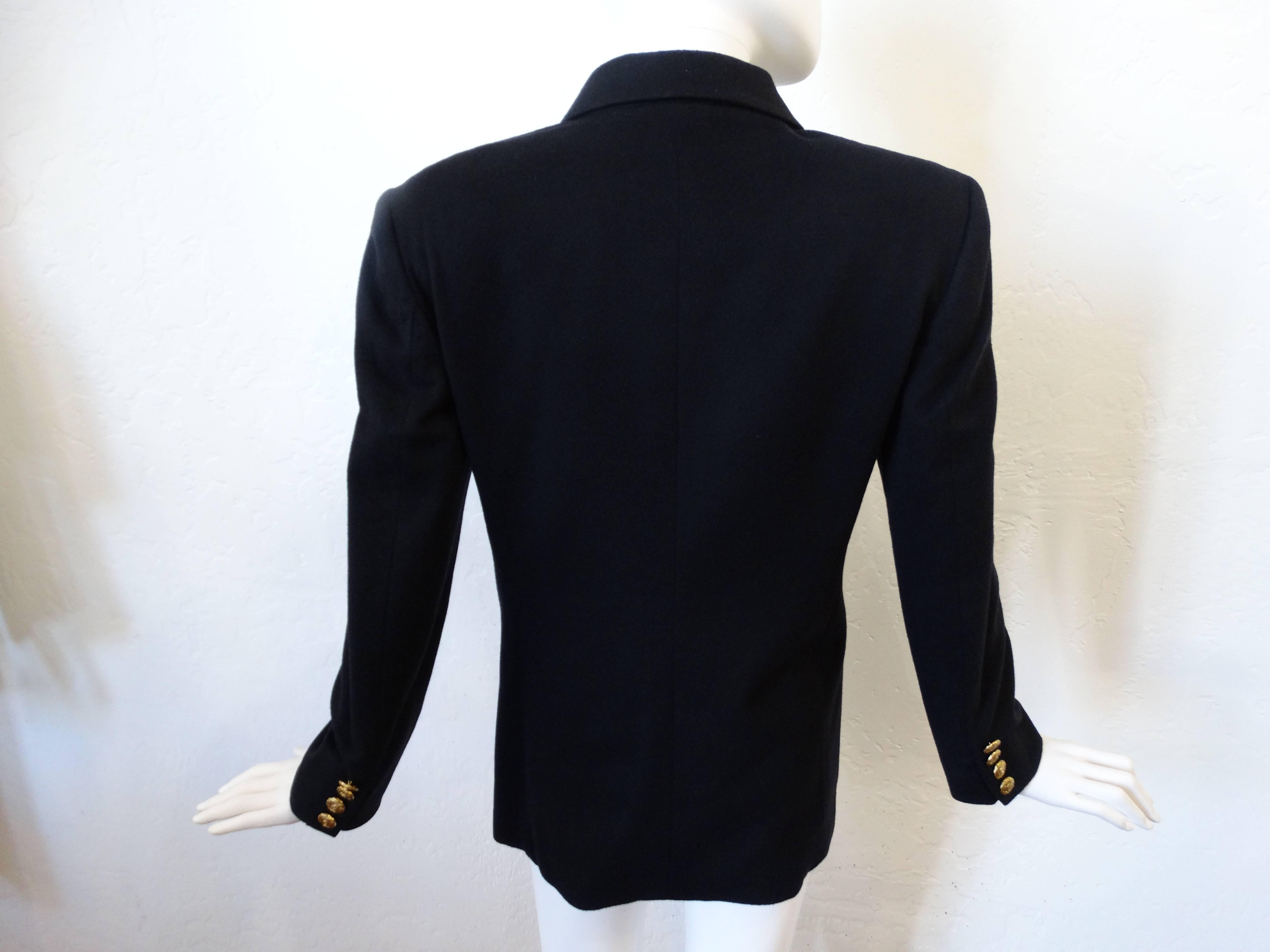 1980s Double Breasted Gucci Cashmere Blazer  In New Condition In Scottsdale, AZ