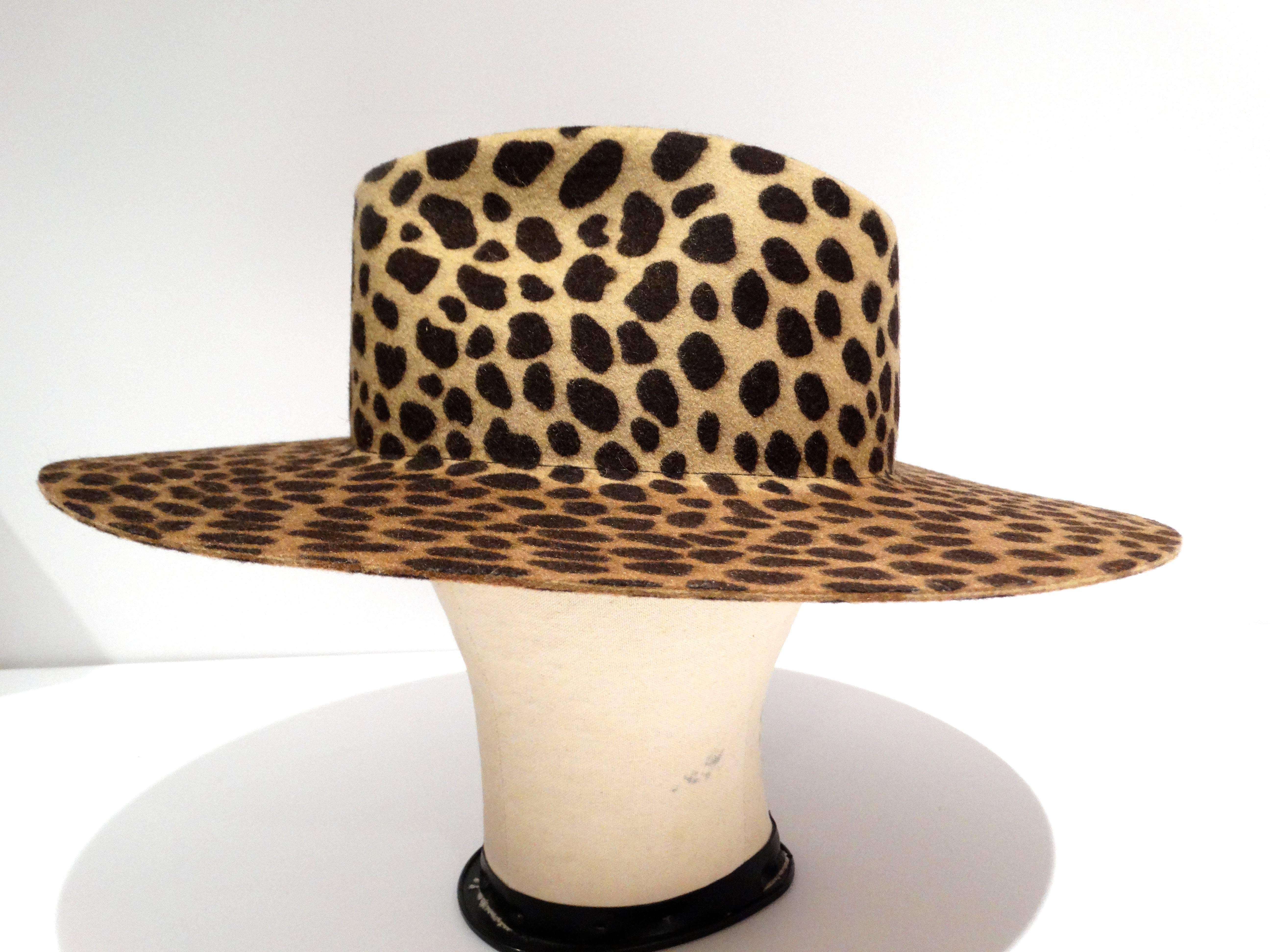 leopard fedora hat