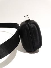 1980s Mondi Mini Clutch Belt with Glass Crystal Cube Closure