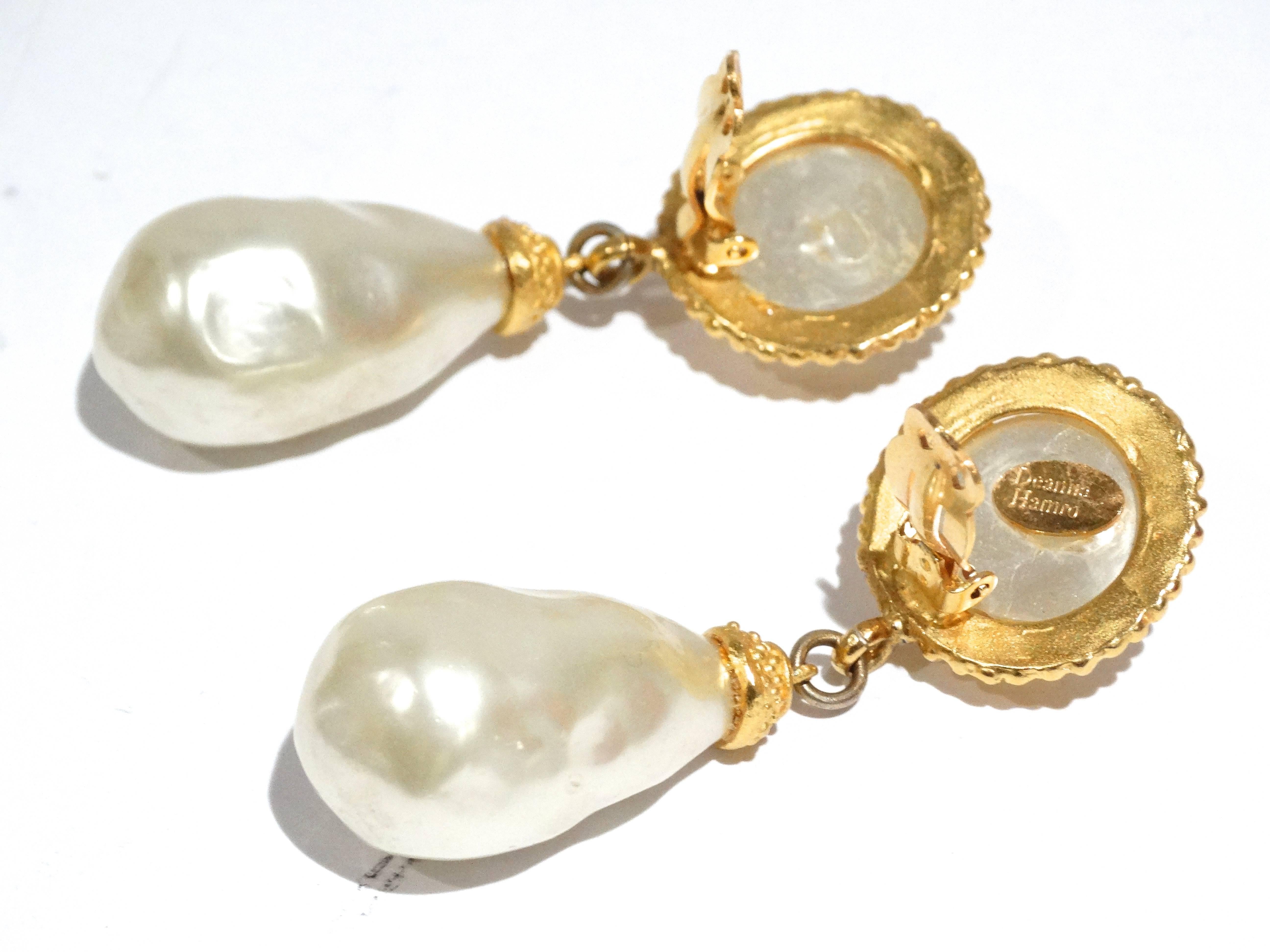 Women's 1990s Deanna Hamro Pearl Earrings