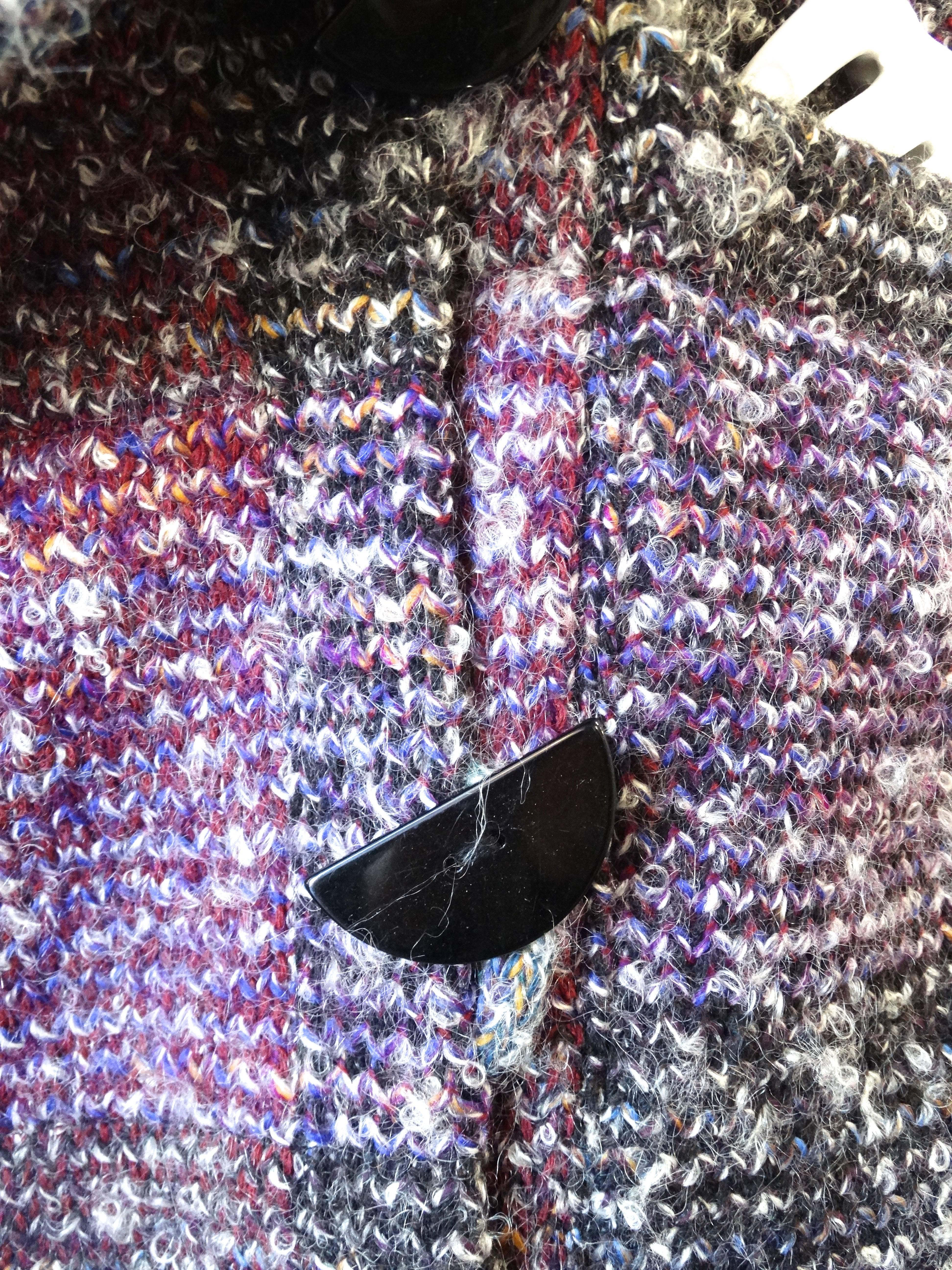 1980s Missoni Tweed Checker Print Coat  5