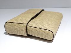 Rare 1990s Chanel Raffia CC Clutch