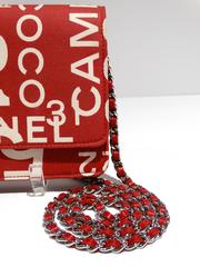 1990s Chanel Rue 31 Cambon Canvas Woc Red Cross Body Bag