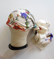 Early 1970s Gucci Flora Scarf  By V. Accornero