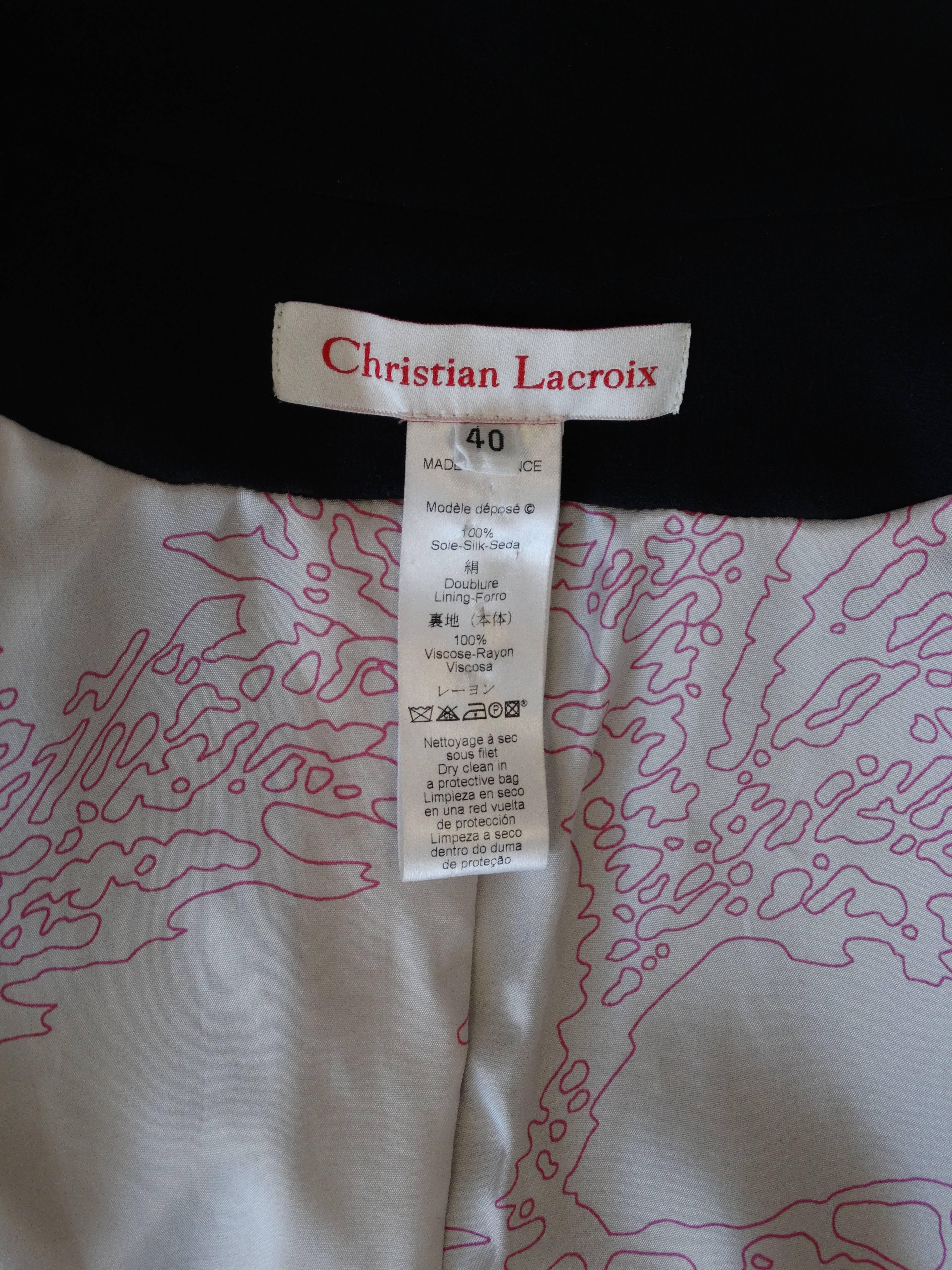 1994 Christian Lacroix Silk Ruffle Blazer 1