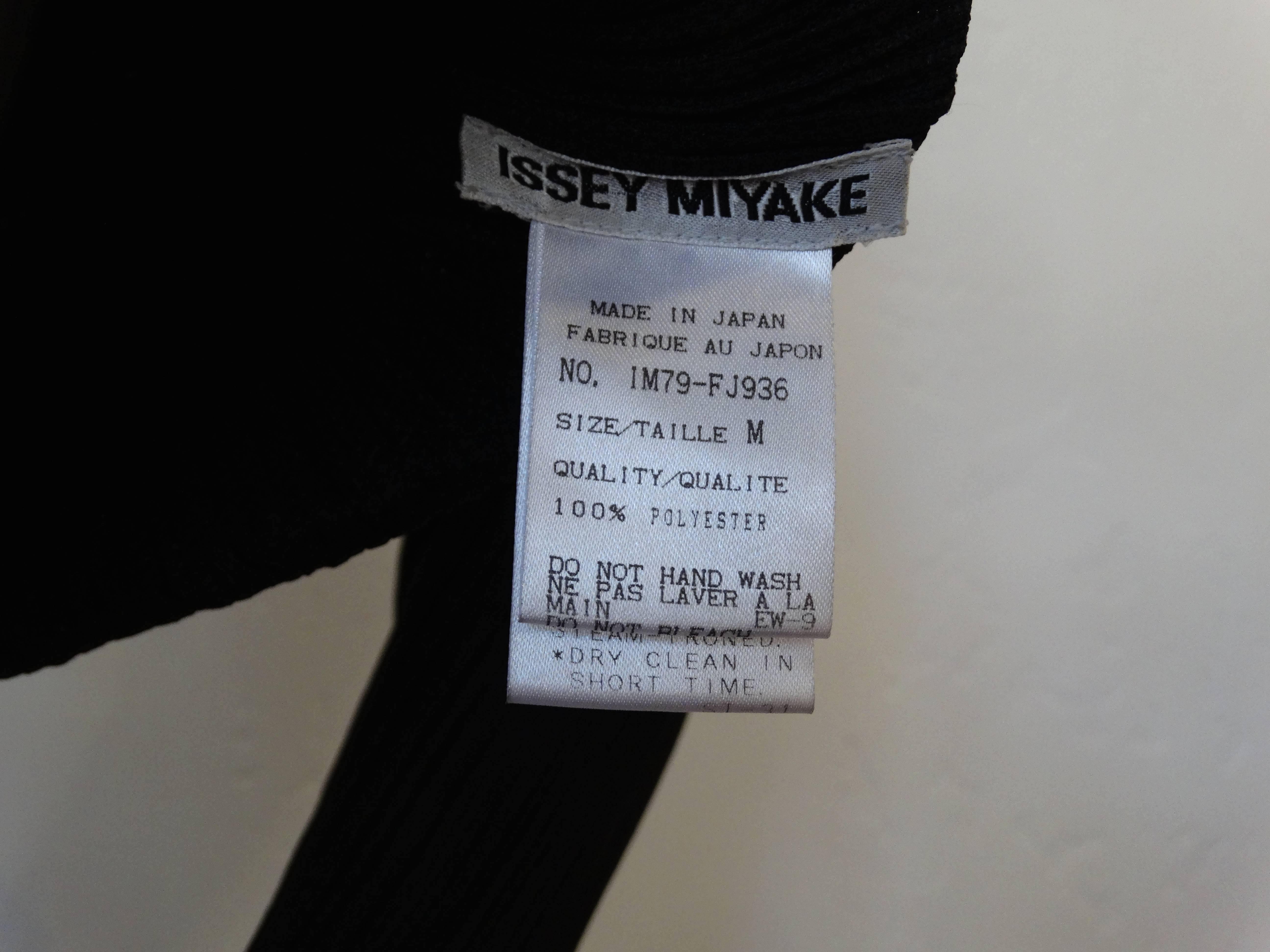 Black Issey Miyake Micro-pleated Chevon Printed Set 