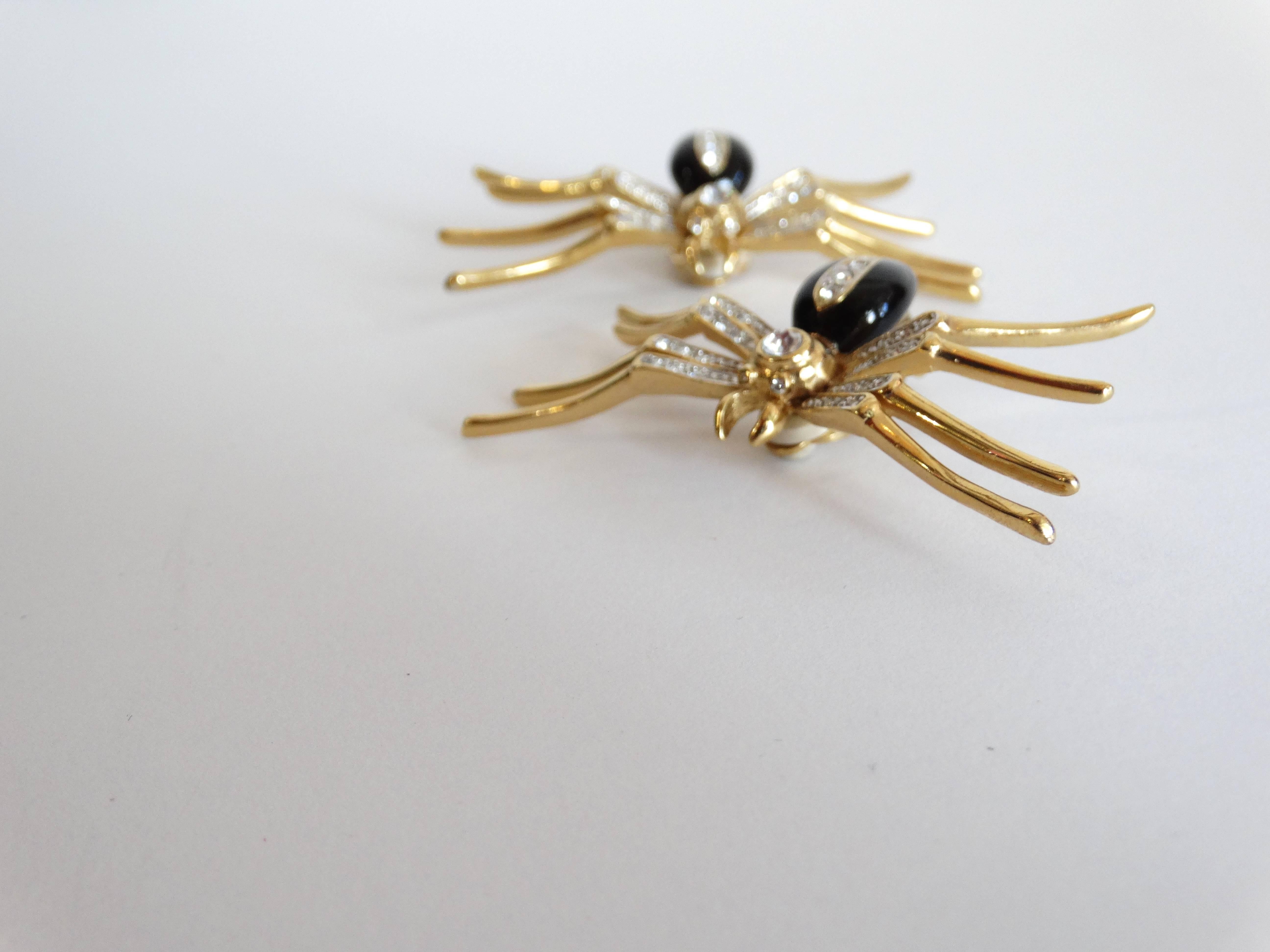 black widow earrings