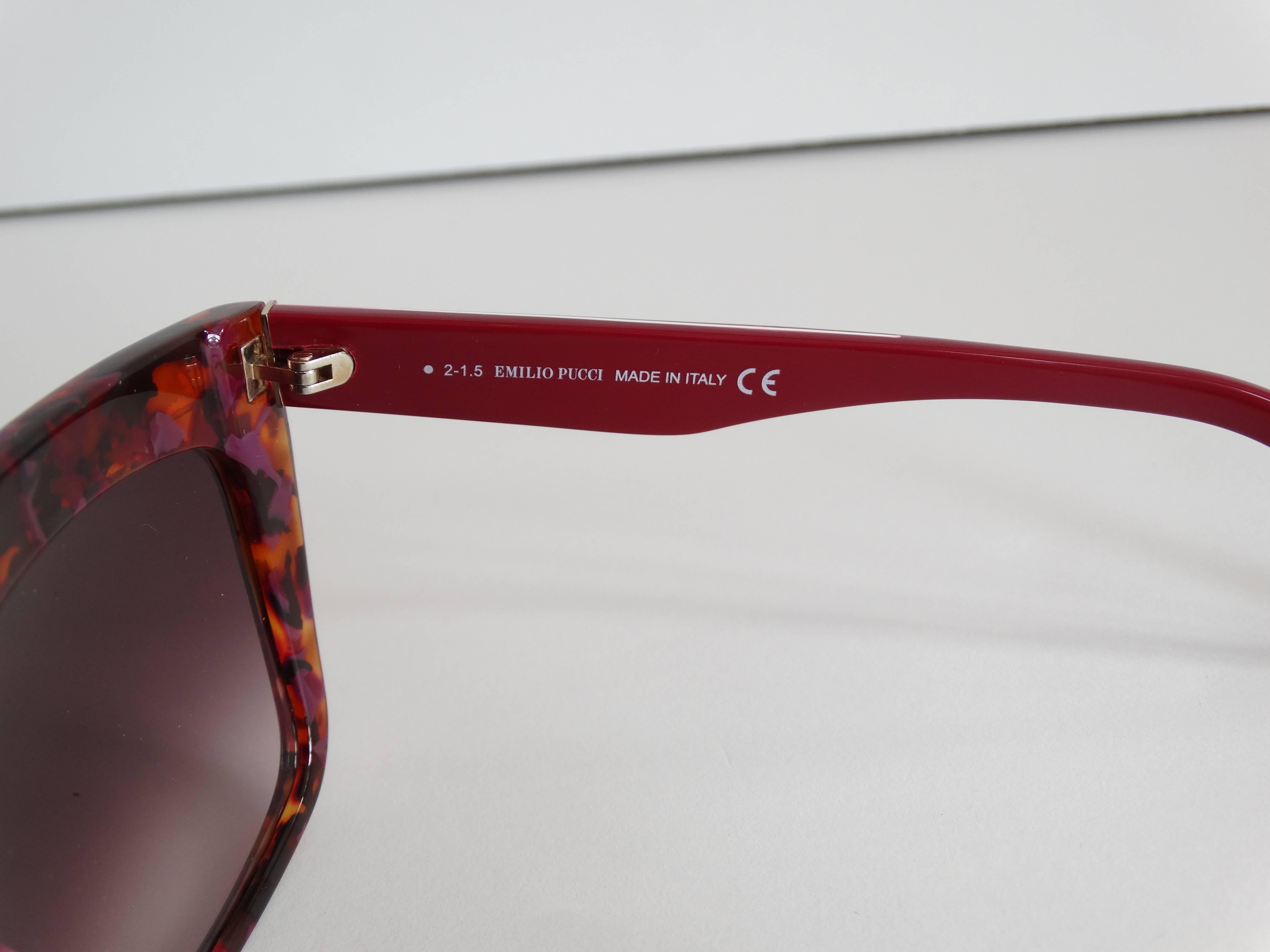 Women's or Men's 1990s Emilio Pucci Confetti Sunglasses 
