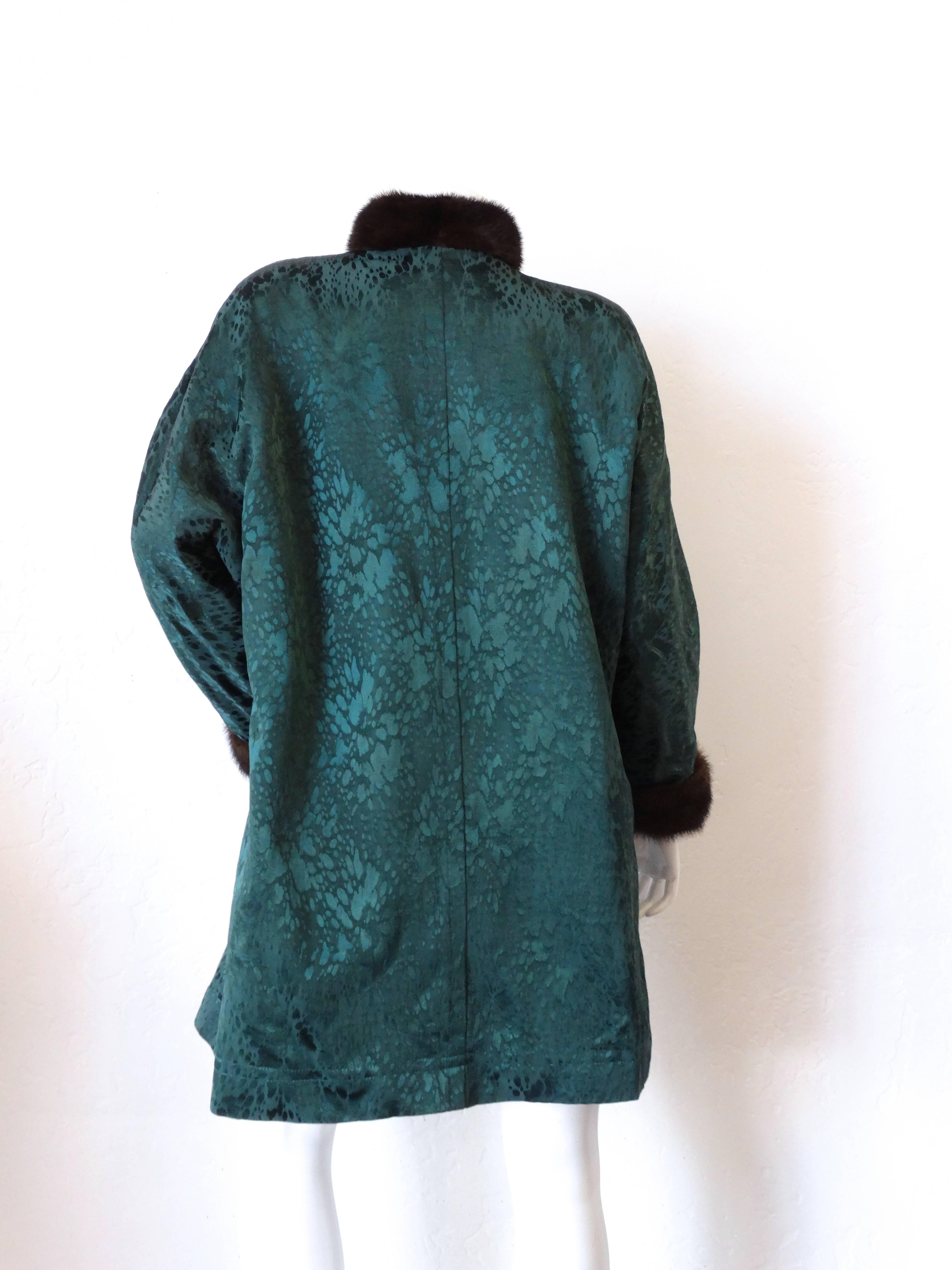 1980s Yves Saint Laurent Silk Mink Coat  5
