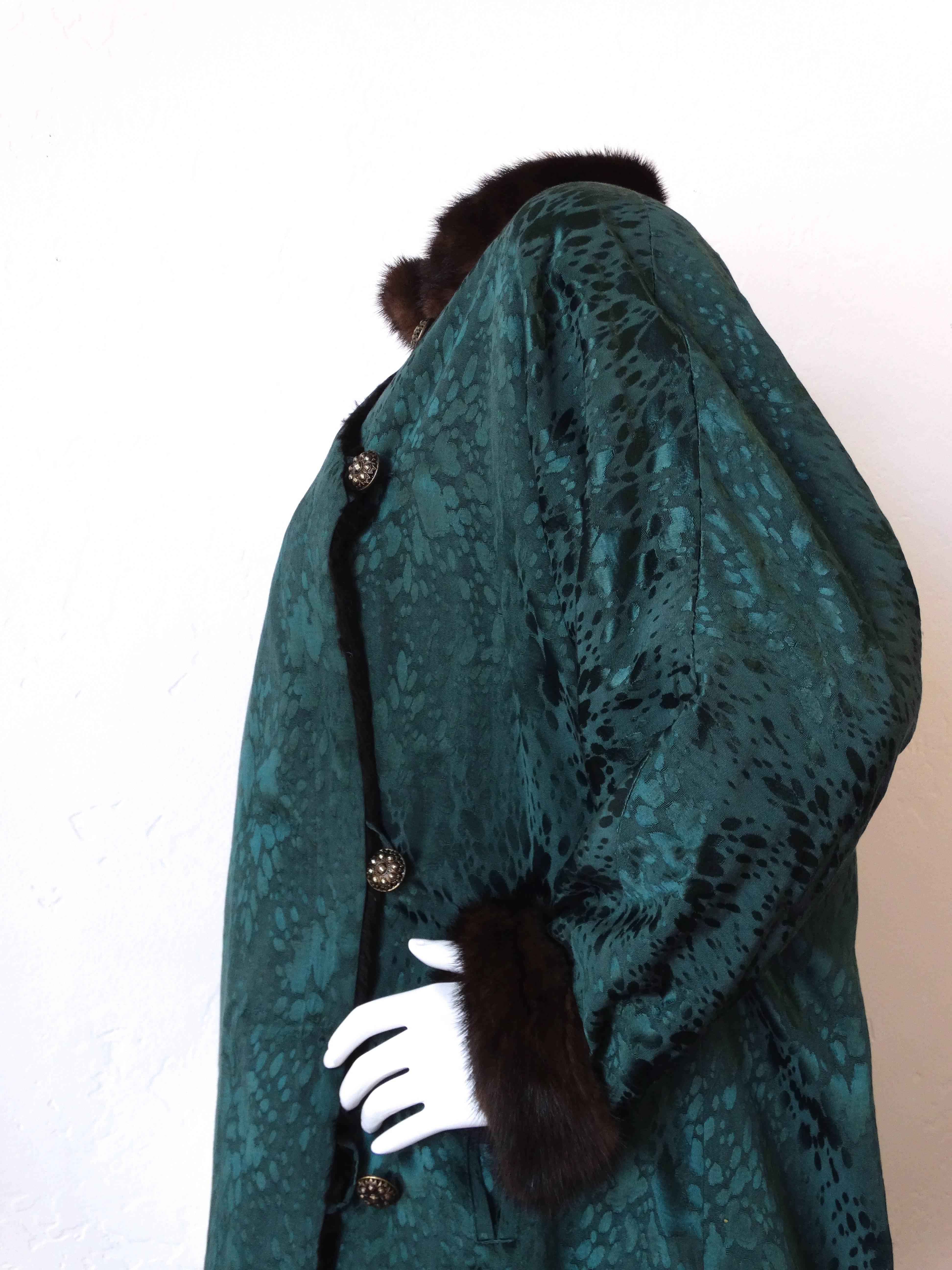 1980s Yves Saint Laurent Silk Mink Coat  In Excellent Condition In Scottsdale, AZ