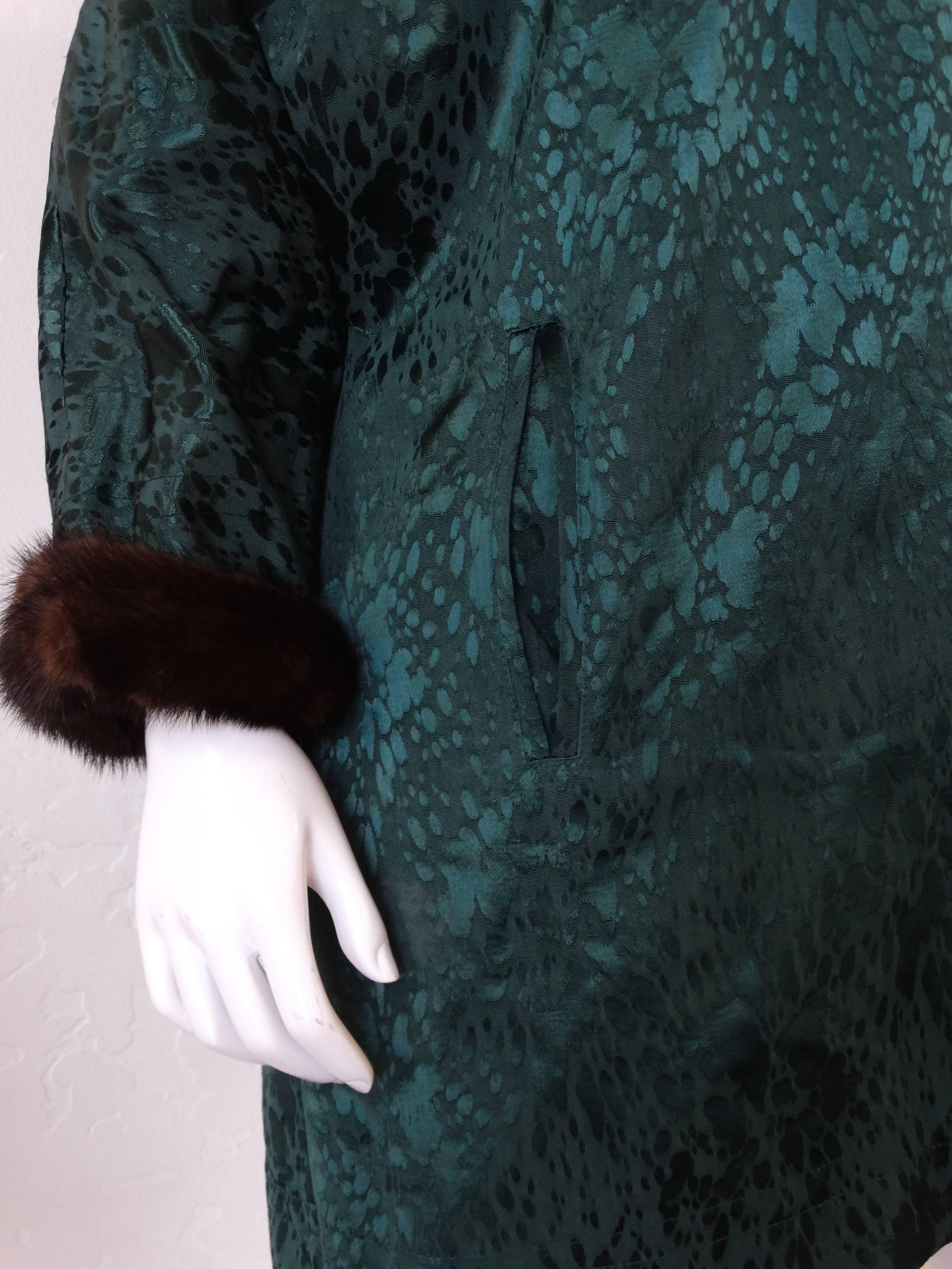 1980s Yves Saint Laurent Silk Mink Coat  2