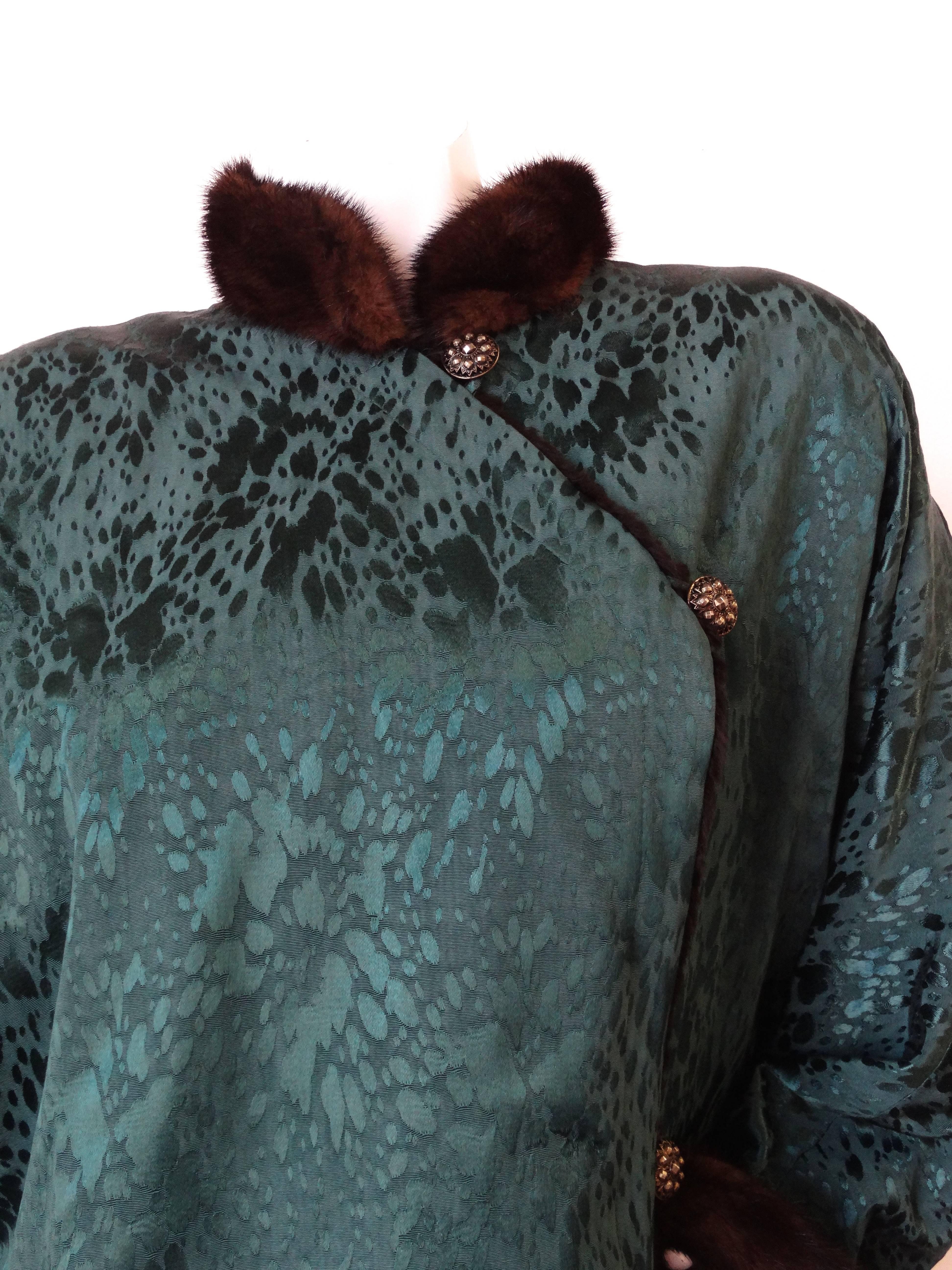 1980s Yves Saint Laurent Silk Mink Coat  3