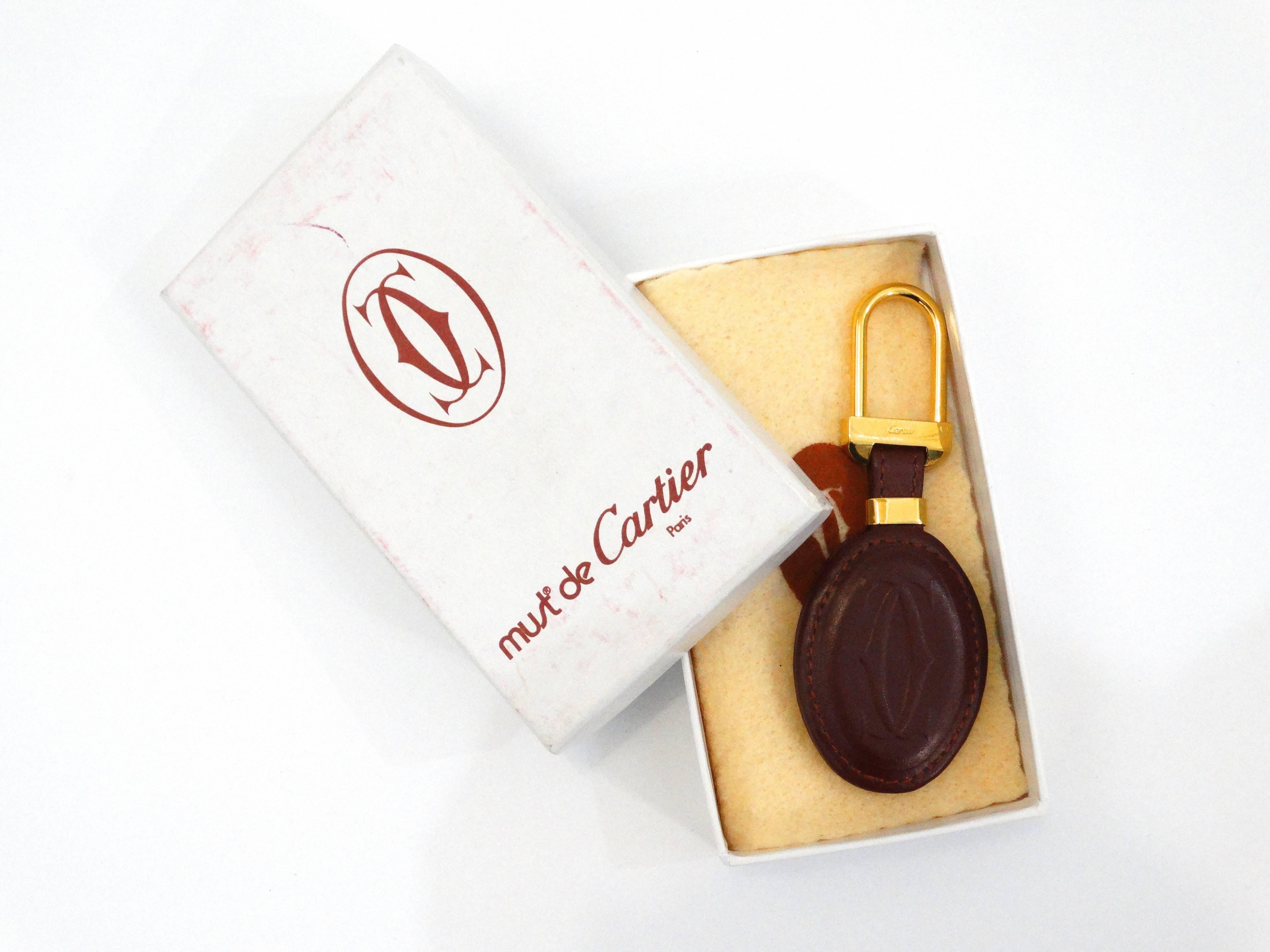 cartier leather key holder