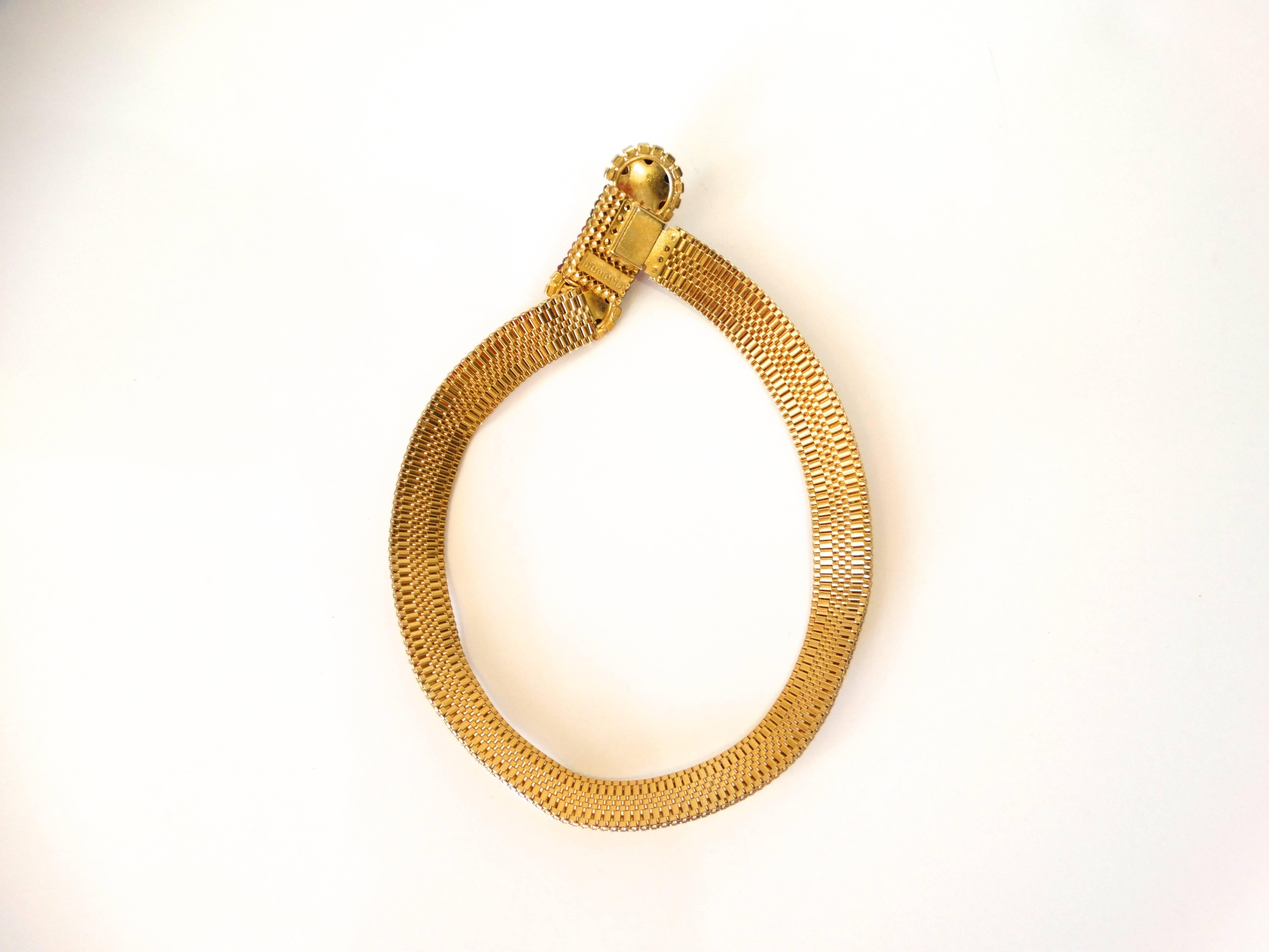 1980s SONIA DEMARIA Goldtone Necklace 2