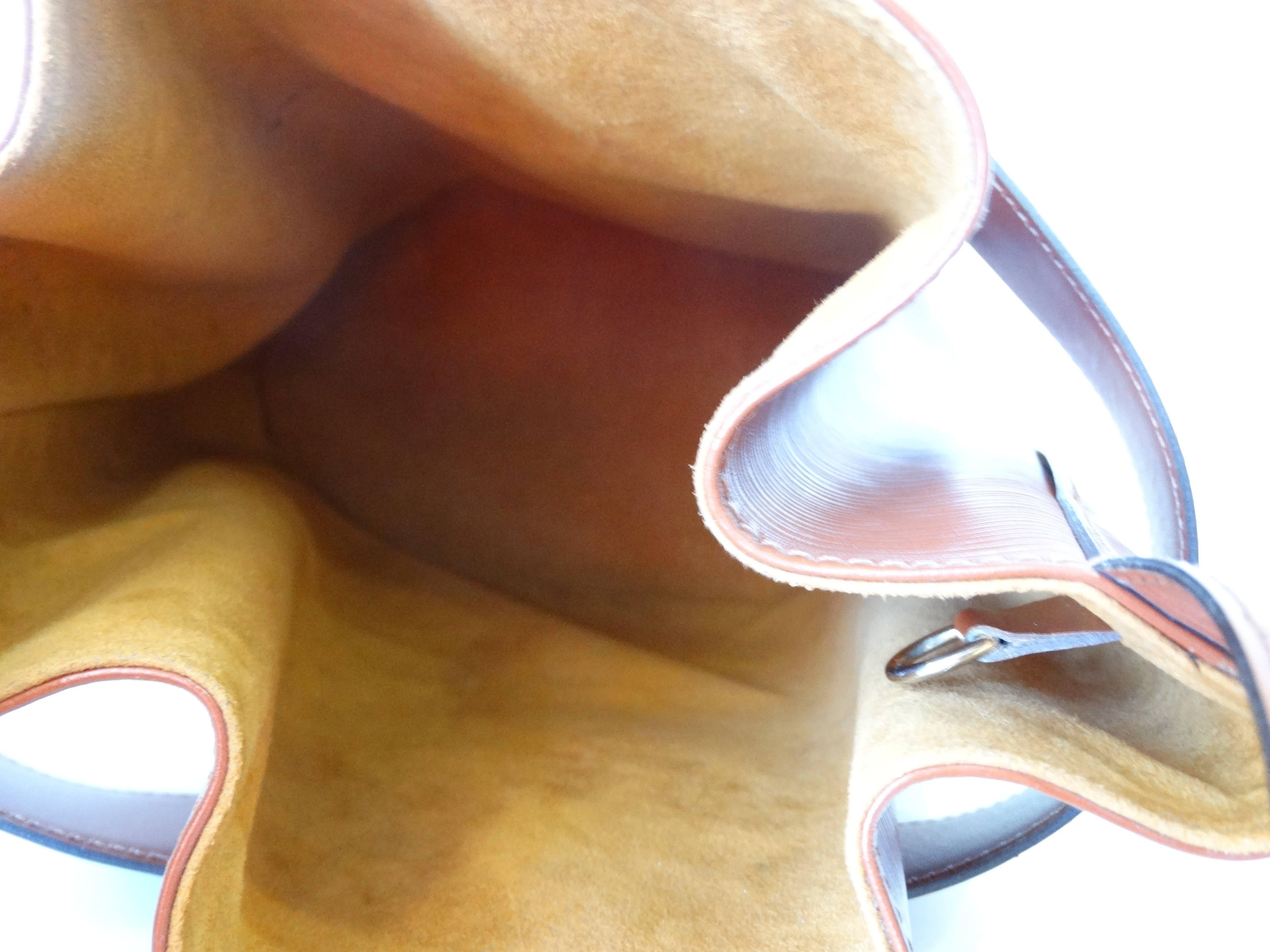 Brown Rare !990s Louis Vuitton Epi Leather Bucket Bag