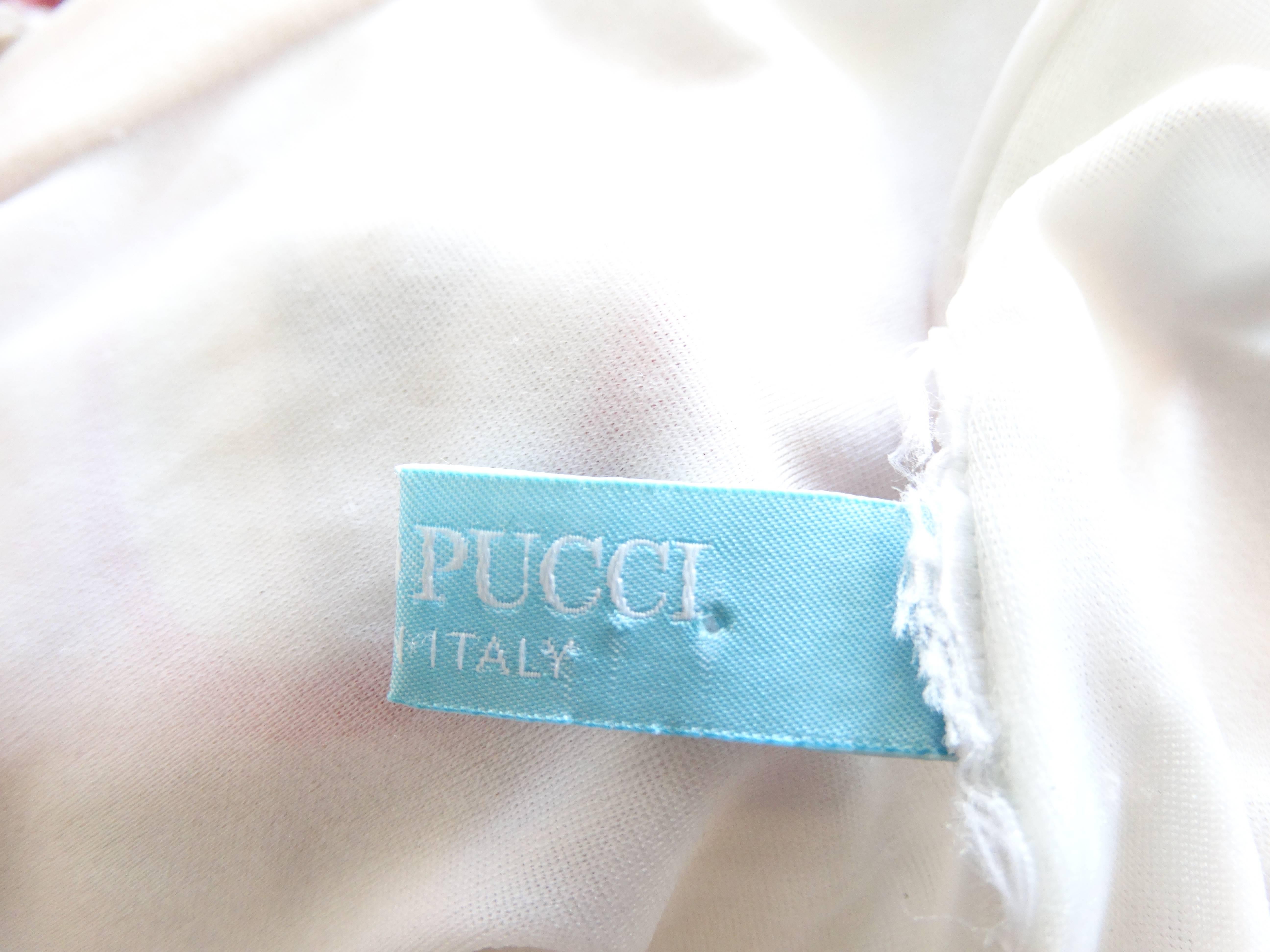 Emilio Pucci Pink Printed Deep V Halter Swimsuit  4