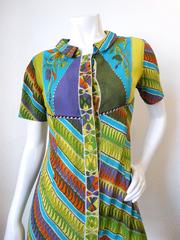 1960s Emilio Pucci Mod Printed Mini Dress