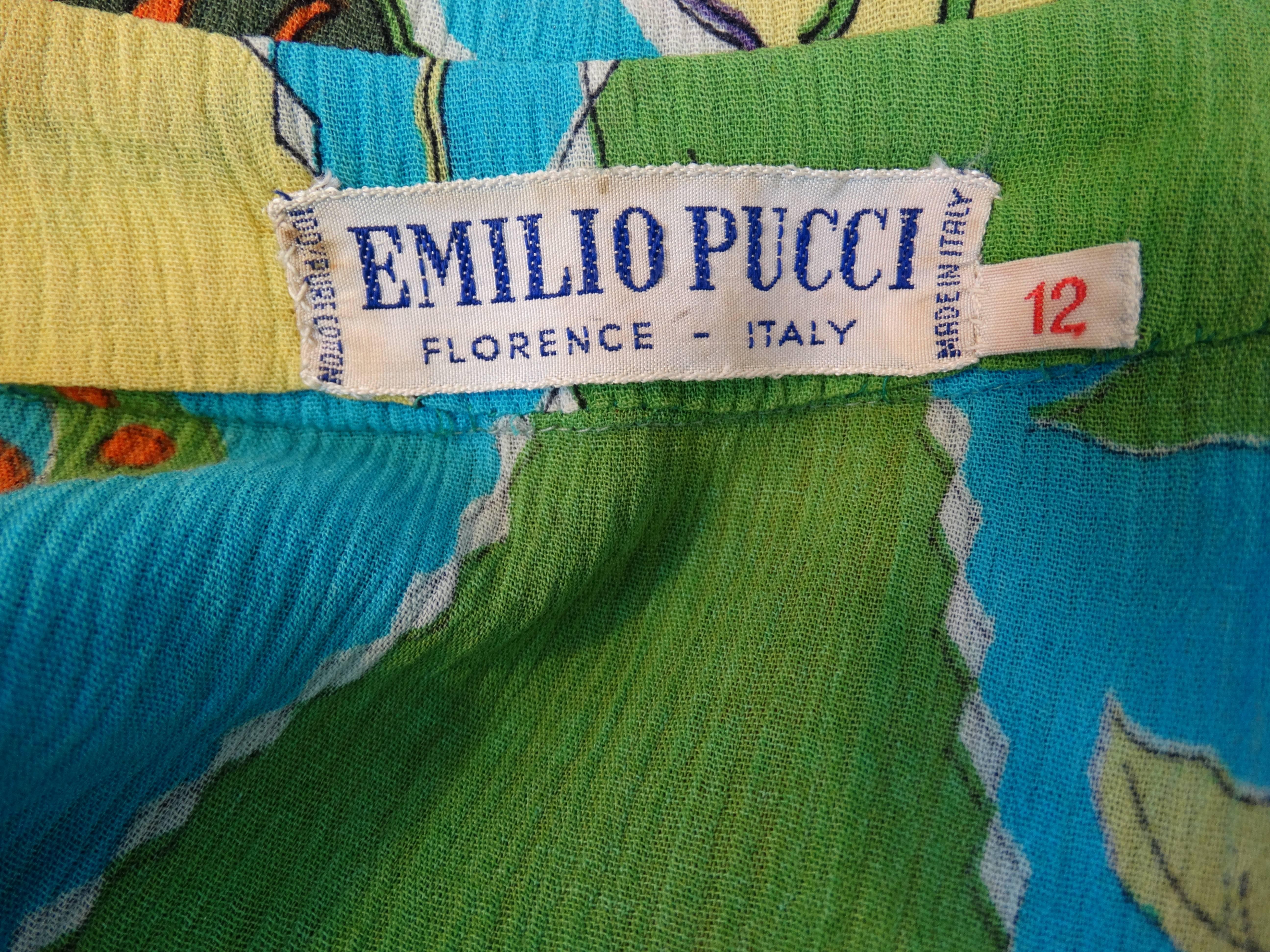 1960s Emilio Pucci Mod Printed Mini Dress 1