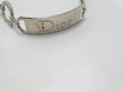 Christian Dior 'Saddle' Bag in Pastellblau in Strauß mit Strass-CD-Hardware