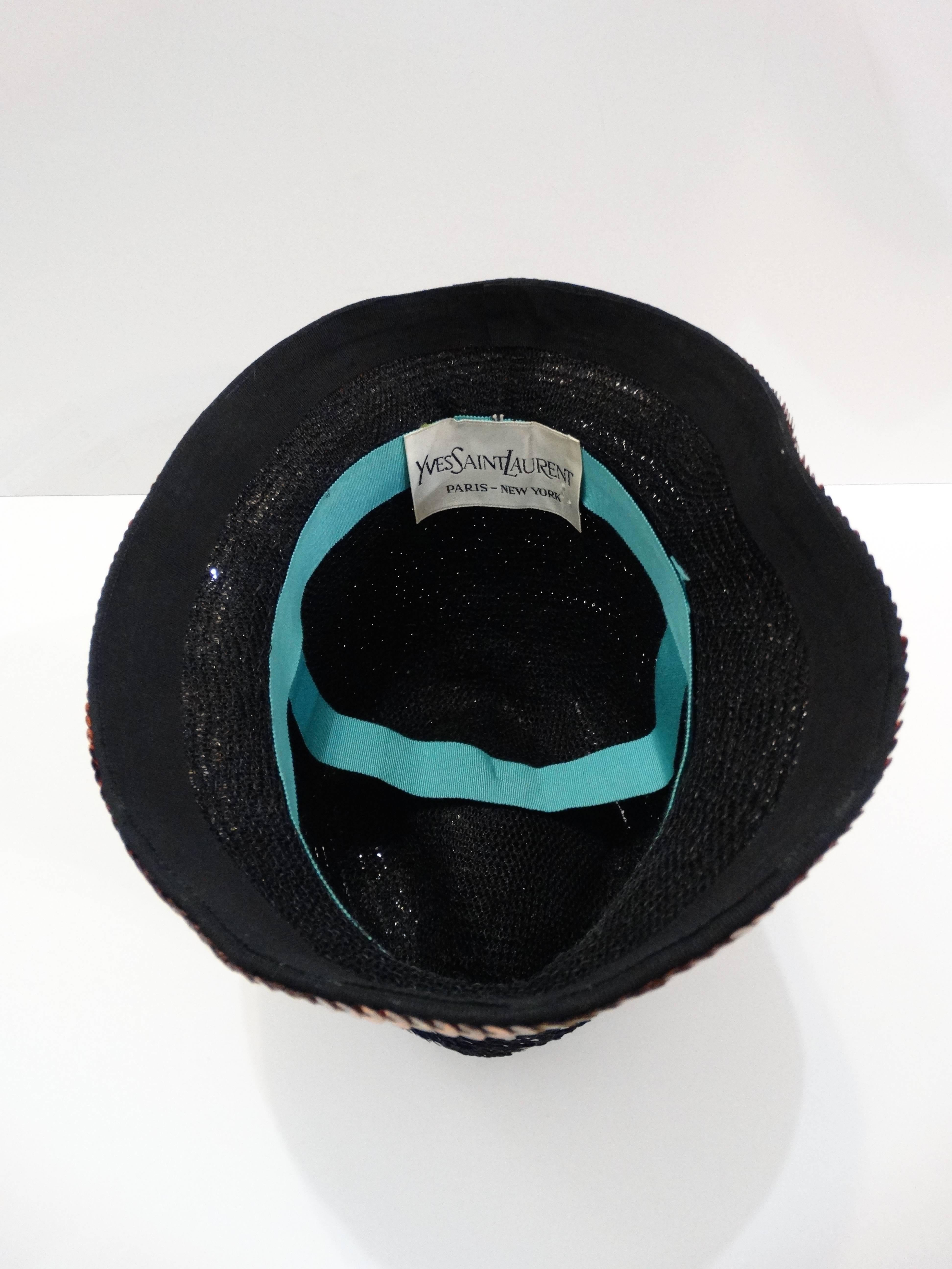 1970's Yves Saint Laurent Sequin Cloche Hat In Excellent Condition In Scottsdale, AZ