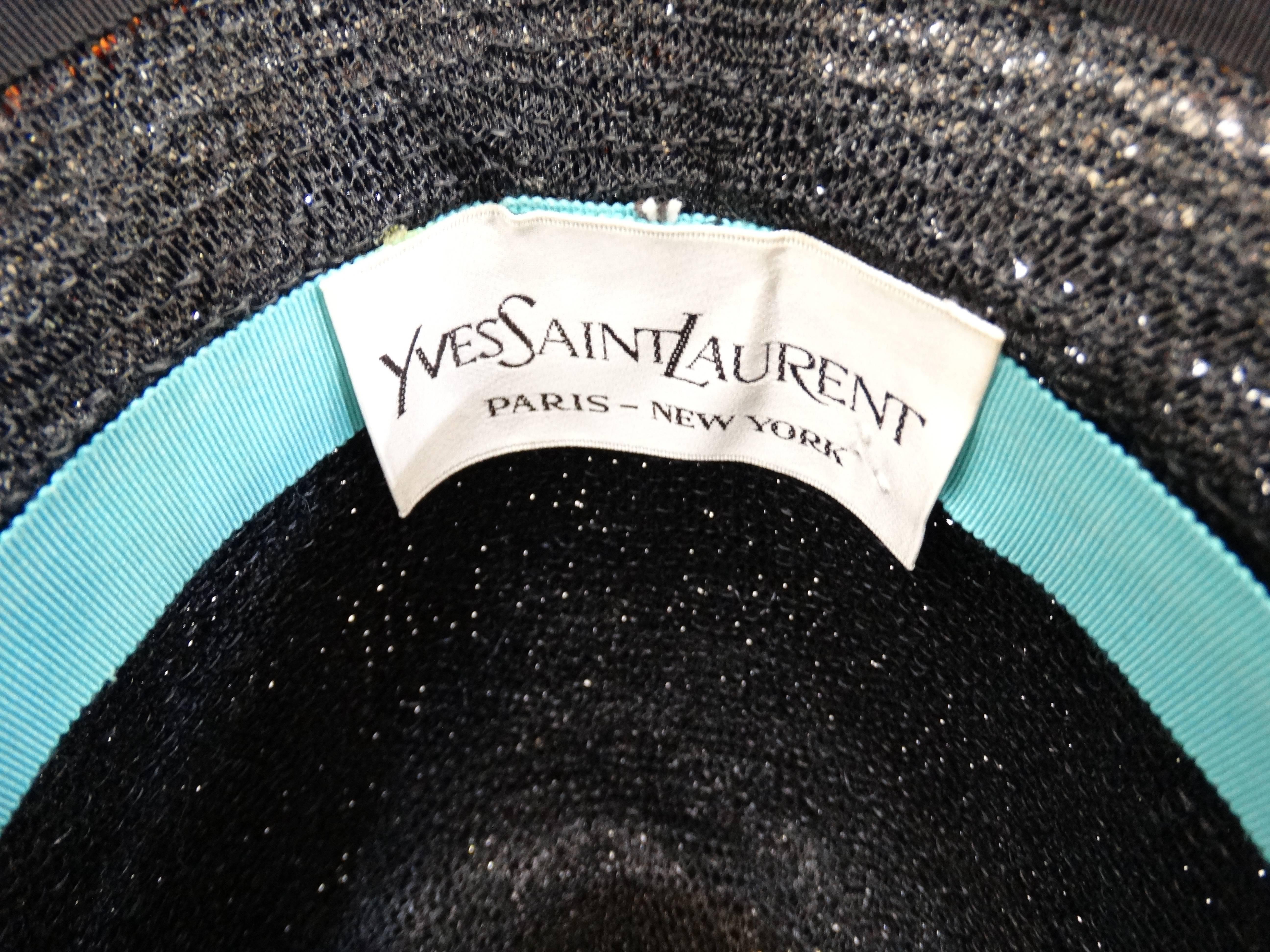 Women's 1970's Yves Saint Laurent Sequin Cloche Hat 